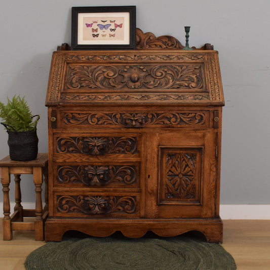 Antique 'Green Man' Bureau