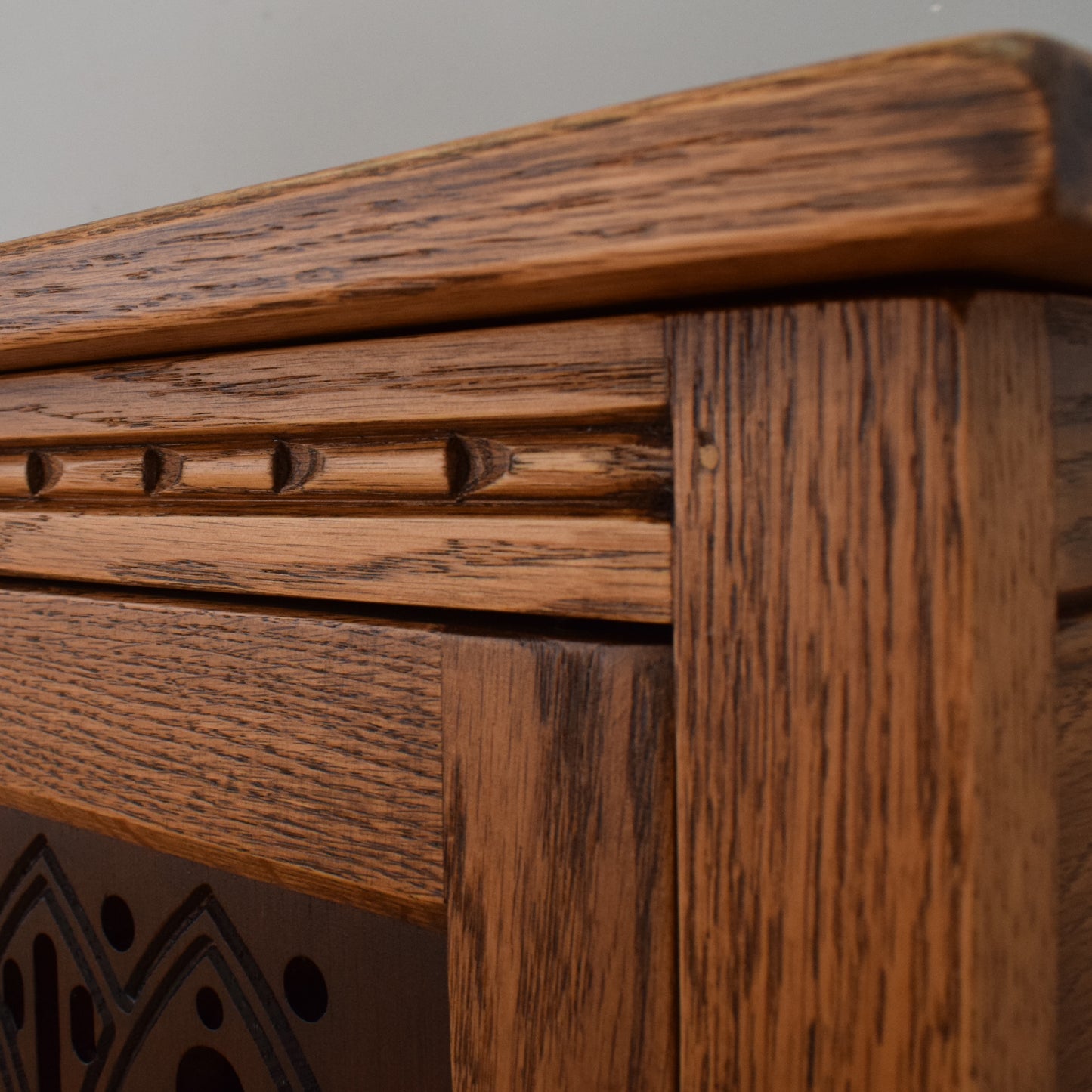 Old Charm Oak Cabinet