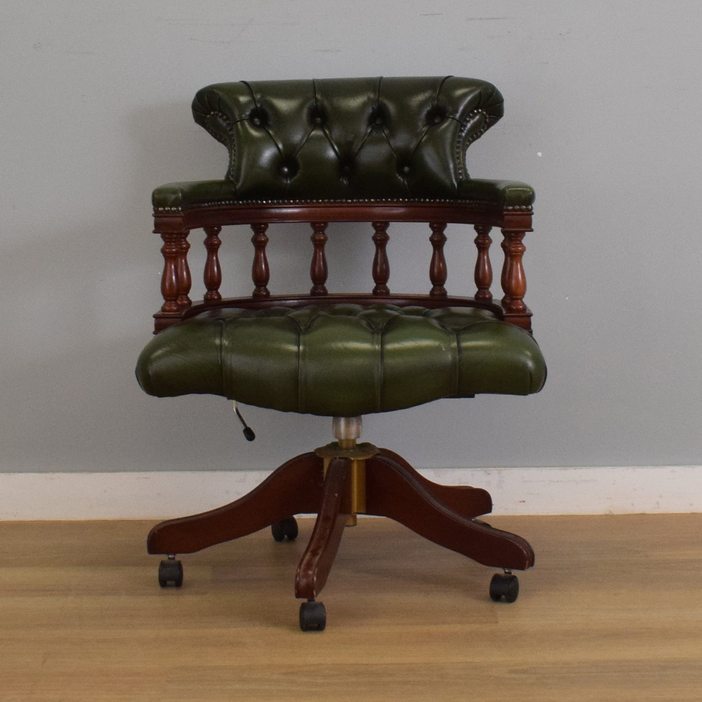 Vintage 'Chesterfield' Captains Chair