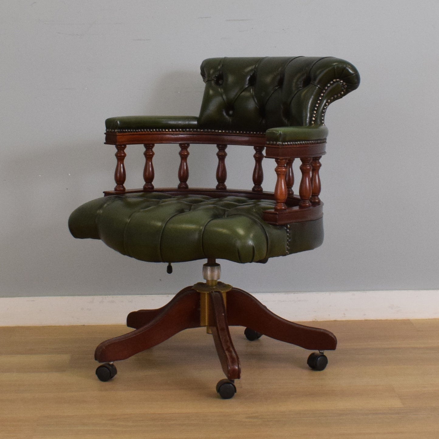 Vintage 'Chesterfield' Captains Chair