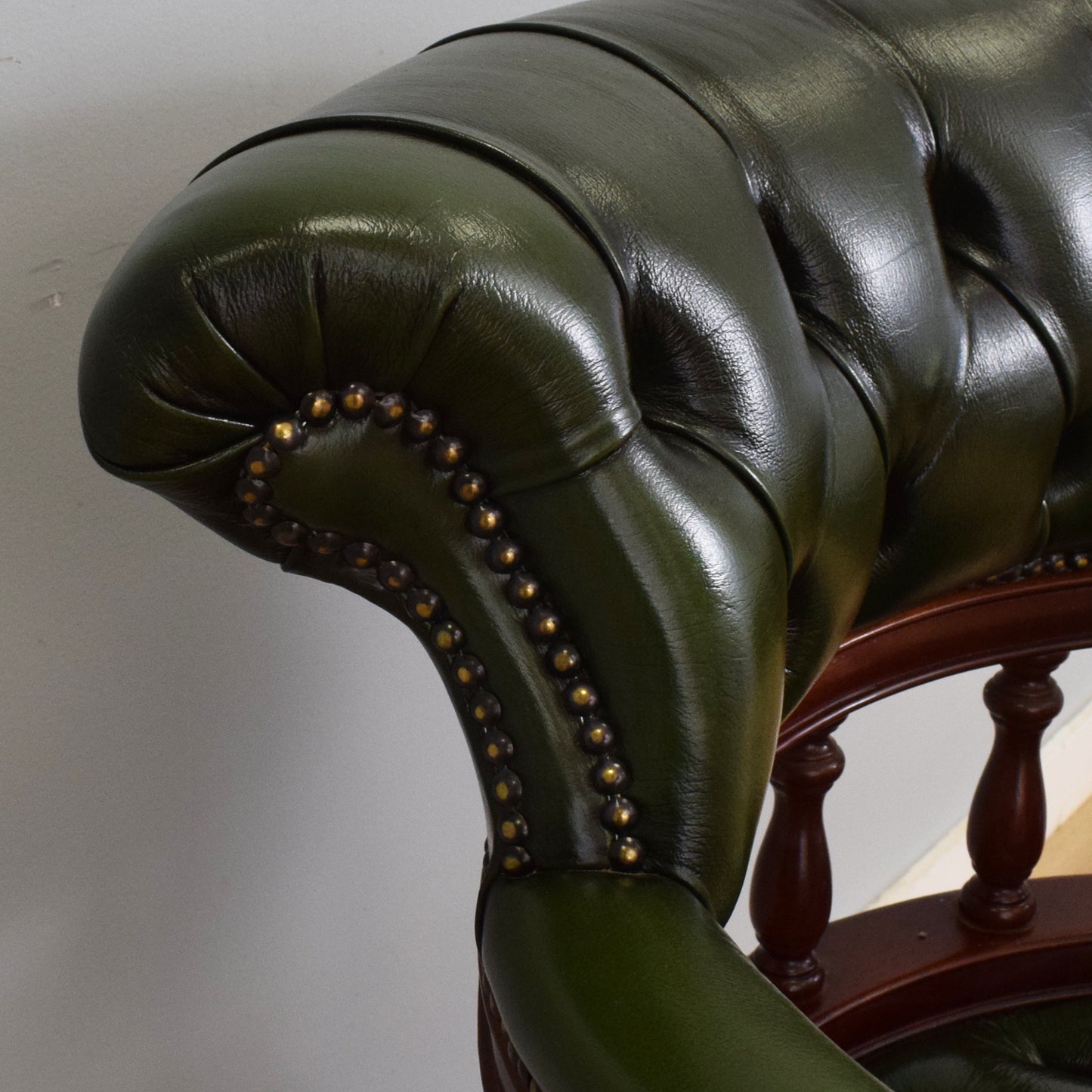 Vintage 'Chesterfield' Captains Chair