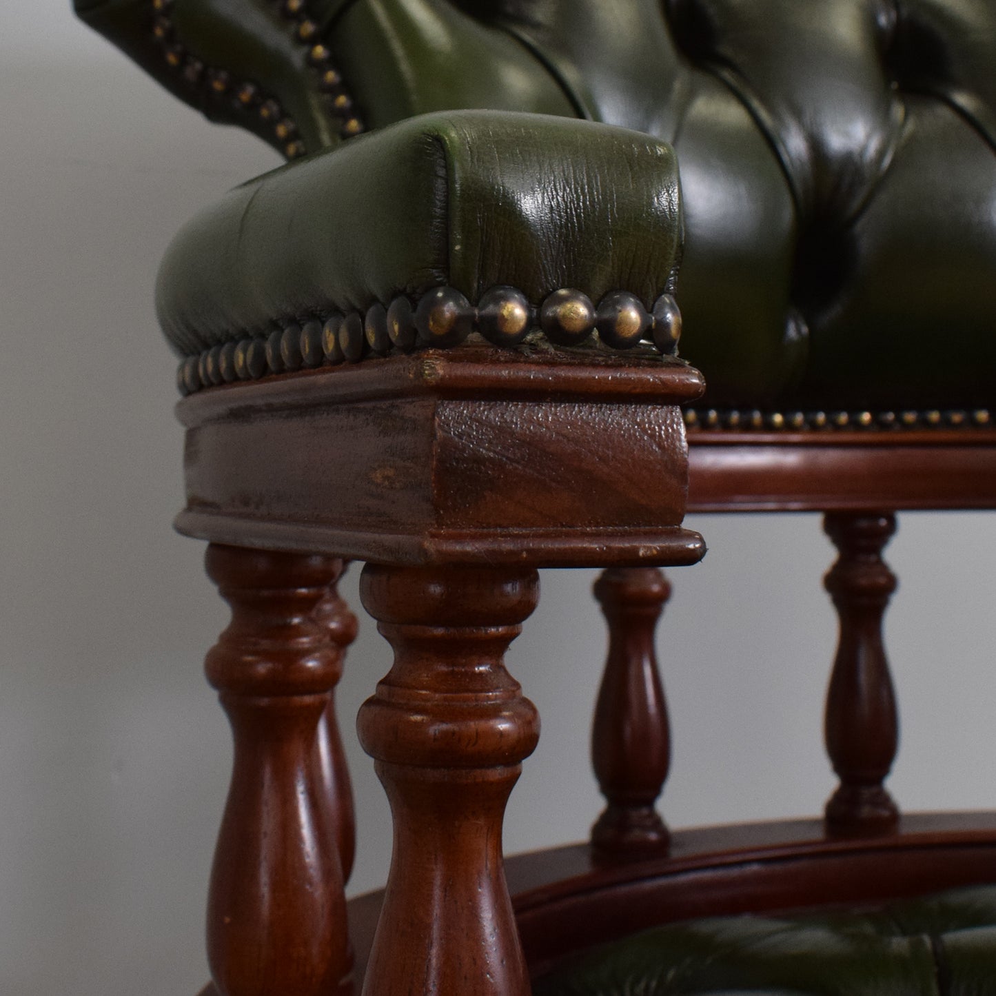 Vintage 'Chesterfield' Captains Chair
