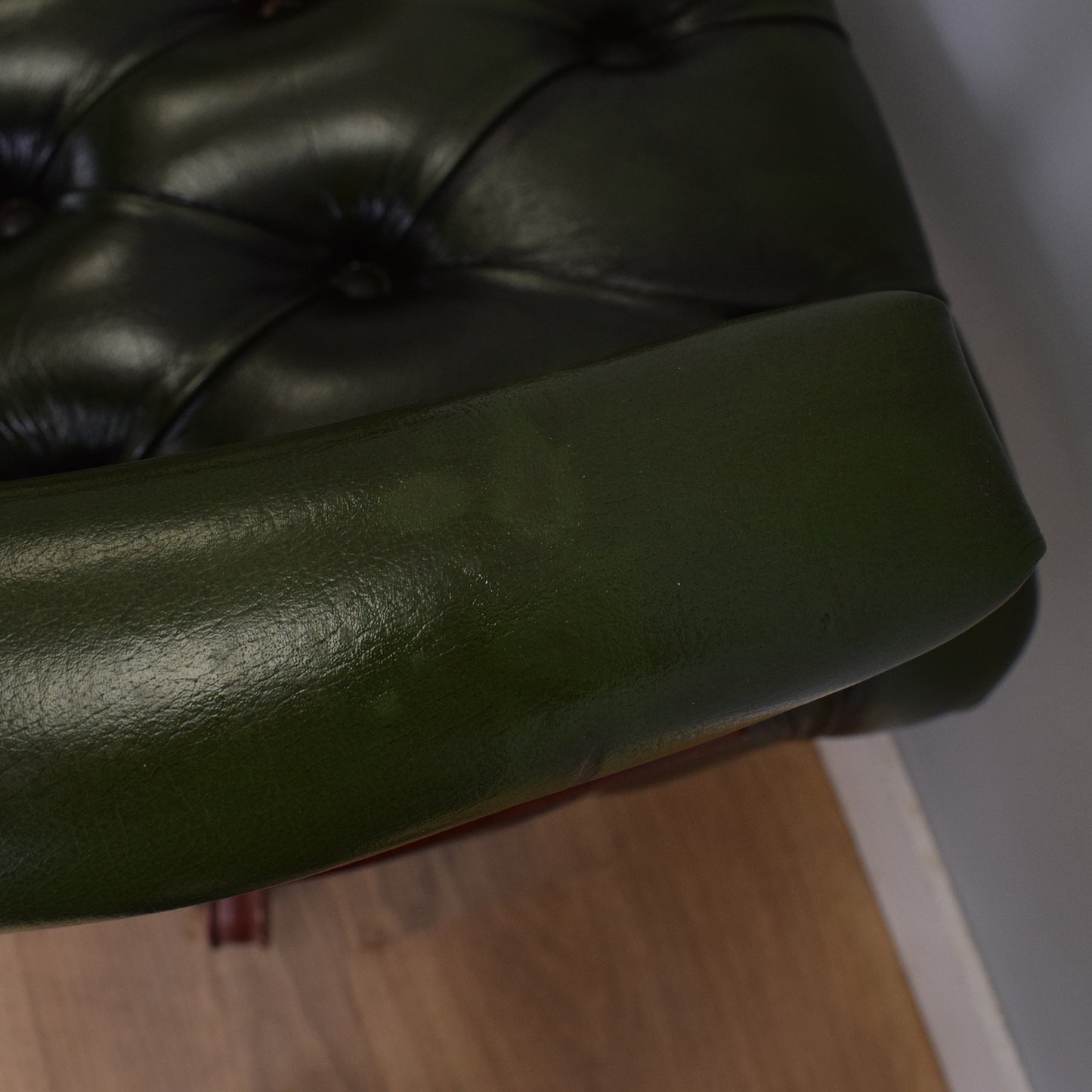 Vintage 'Chesterfield' Captains Chair