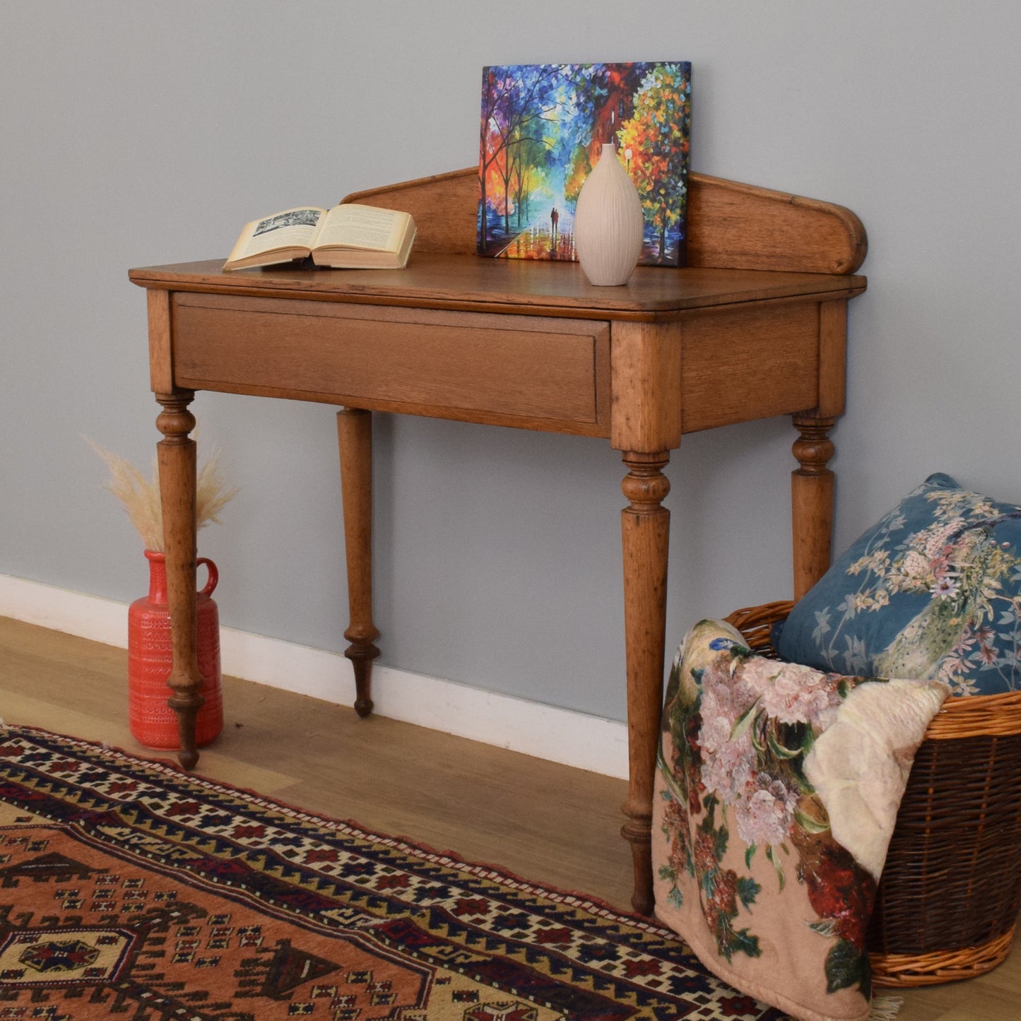 Rustic Oak Console Table