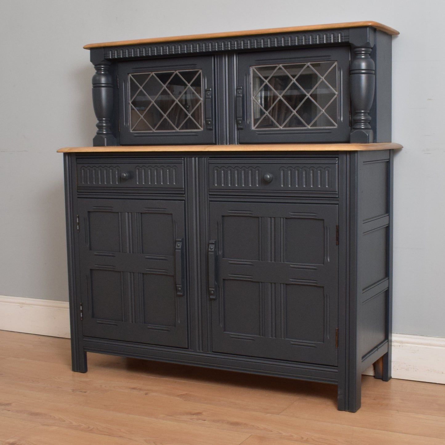 Painted Glazed Court Cabinet