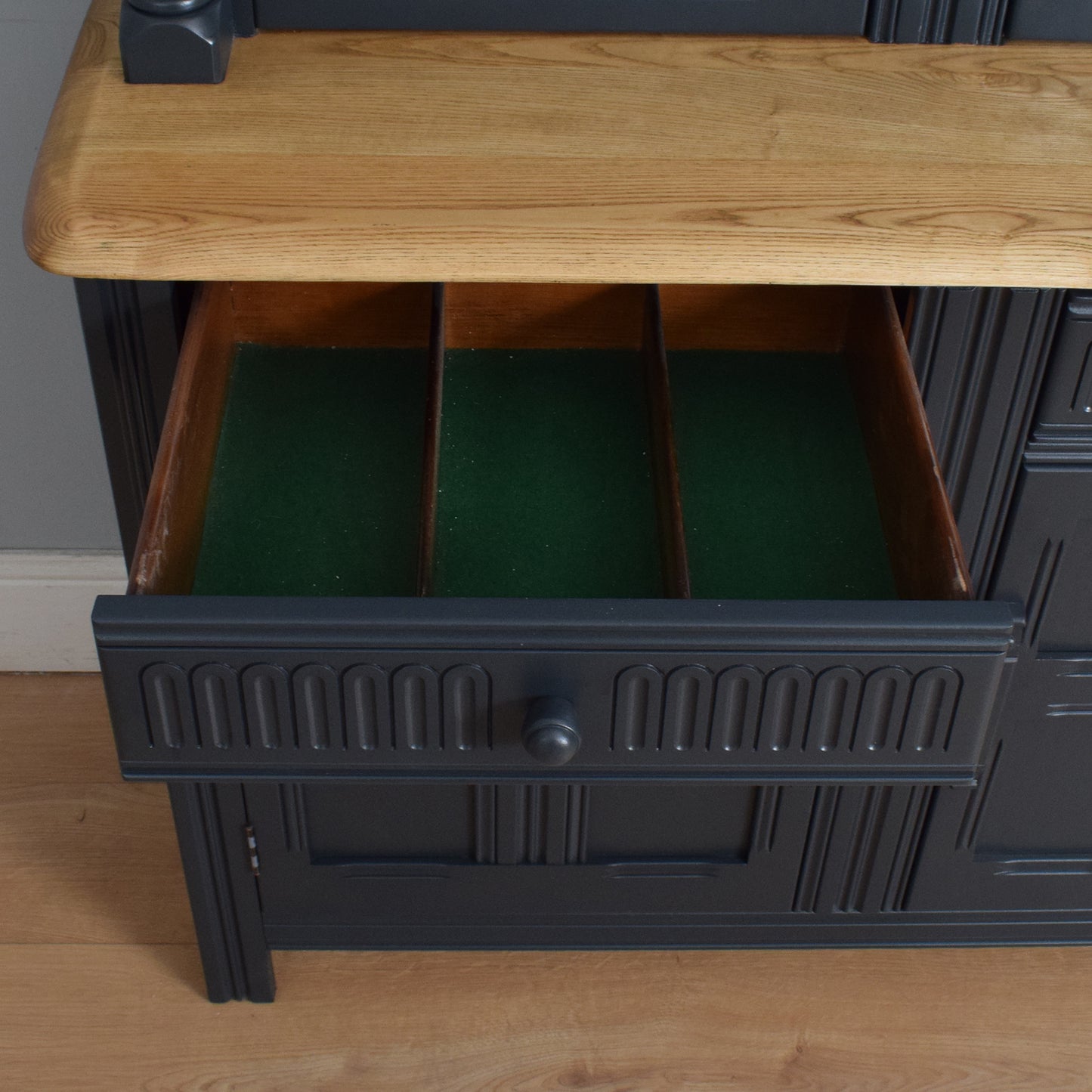 Painted Glazed Court Cabinet