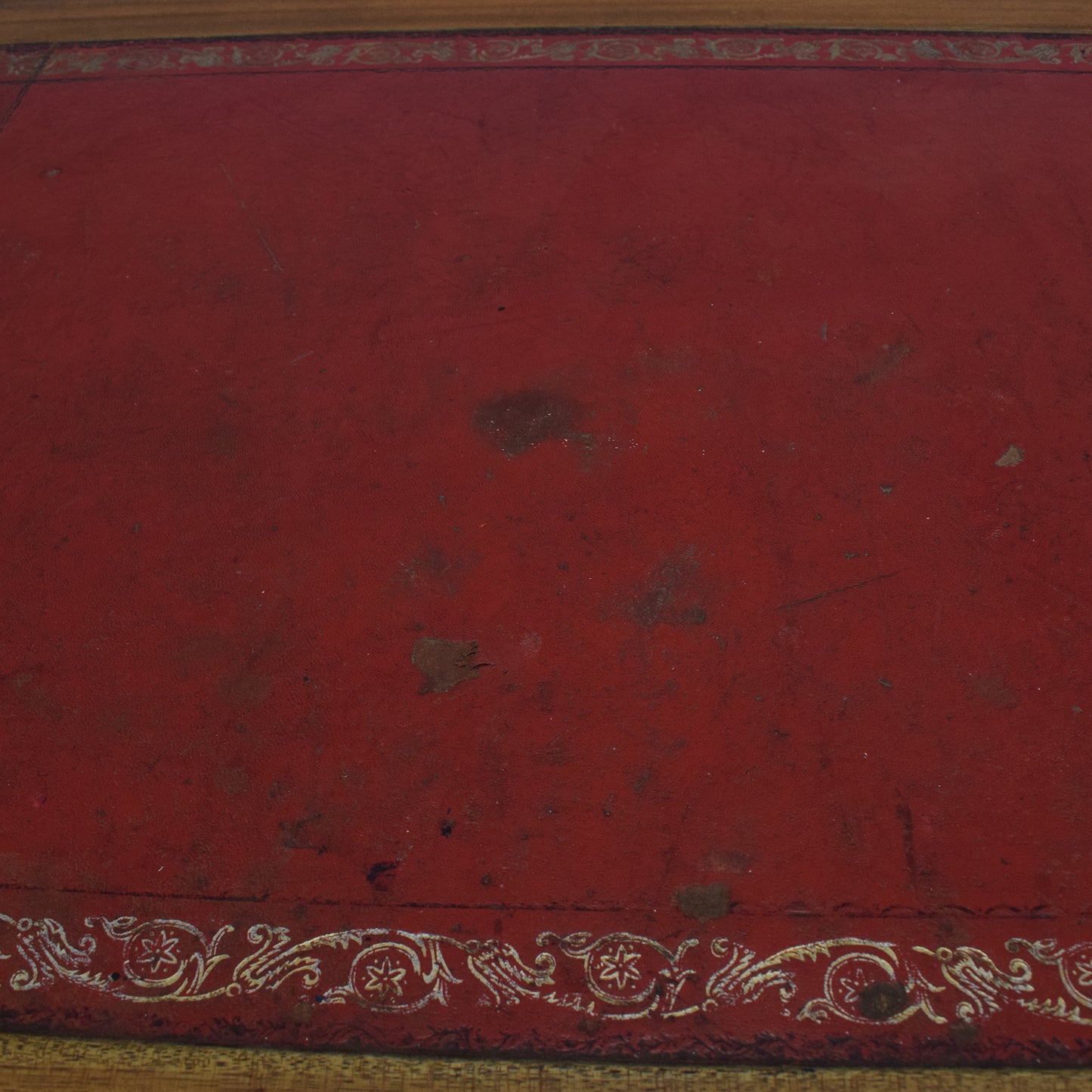 Leather-Top Pedestal Desk