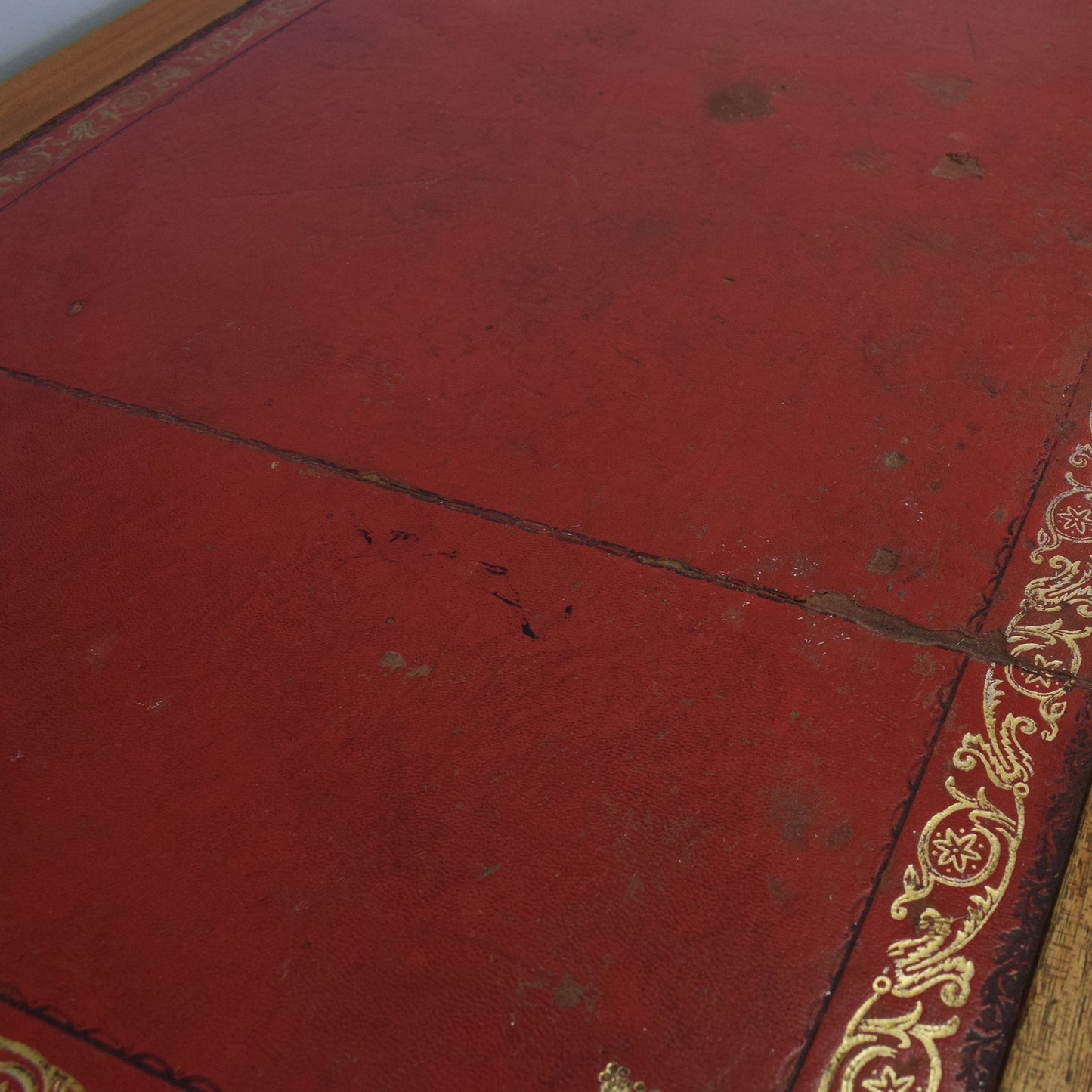 Leather-Top Pedestal Desk