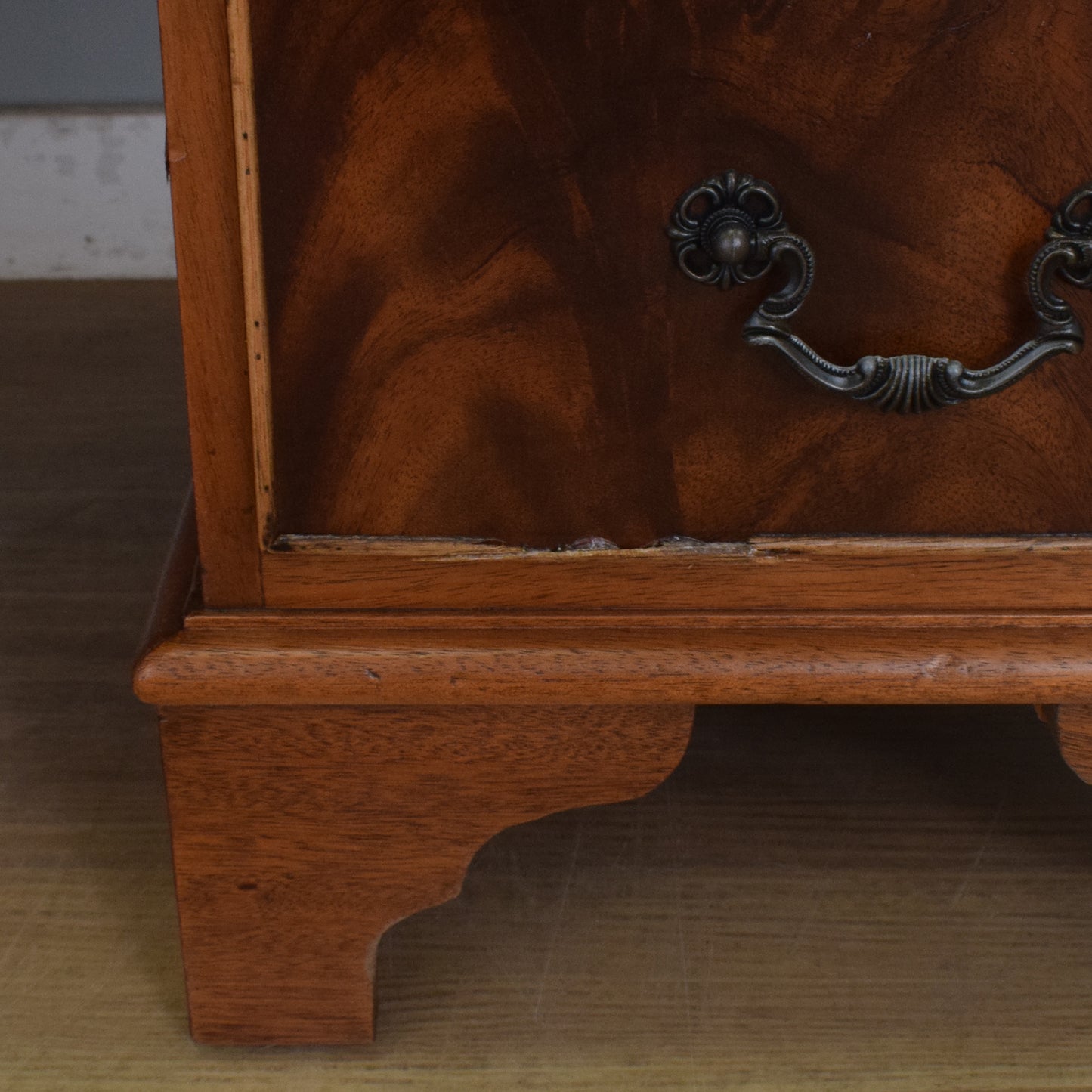 Leather-Top Pedestal Desk