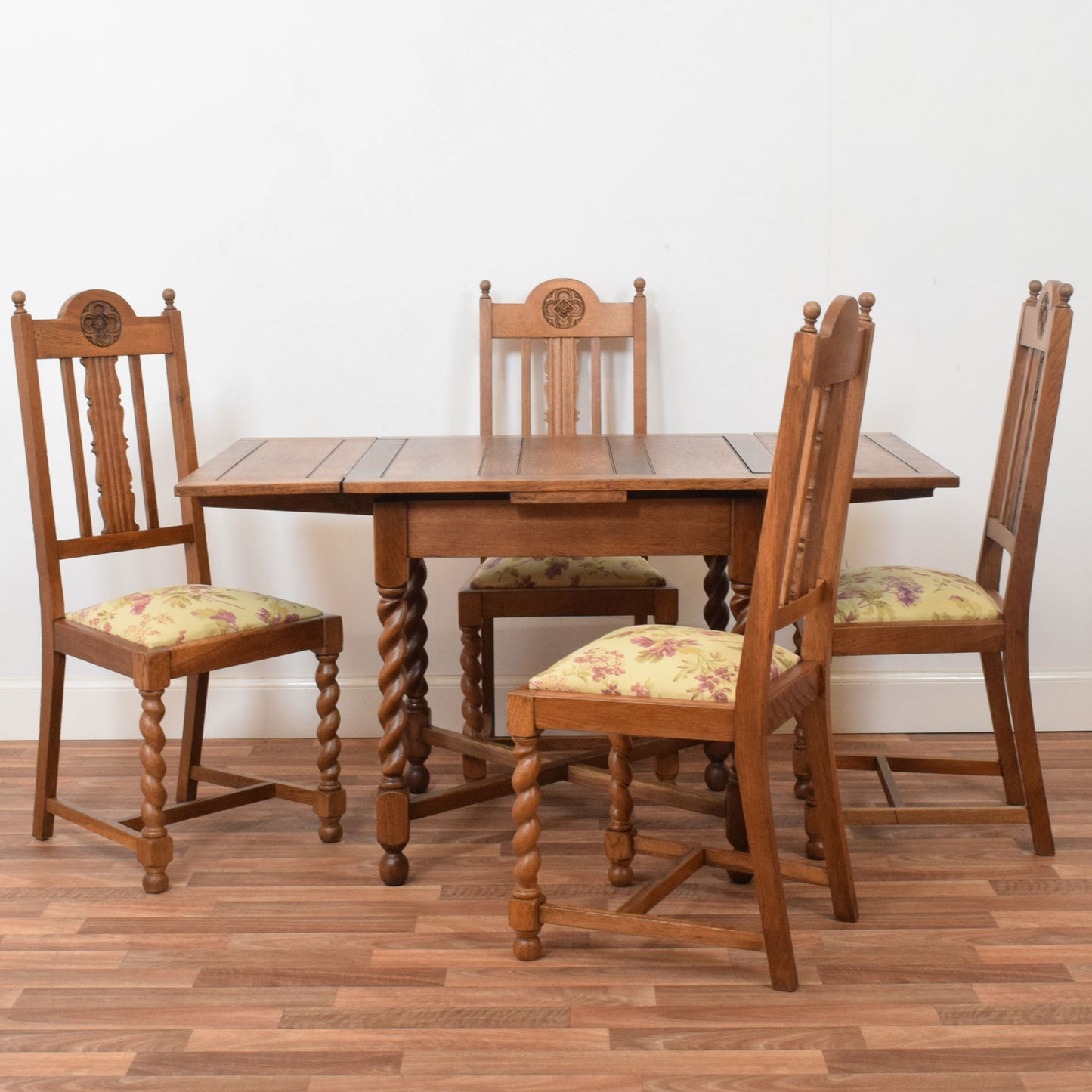 Barley Twist Table and Four Chairs