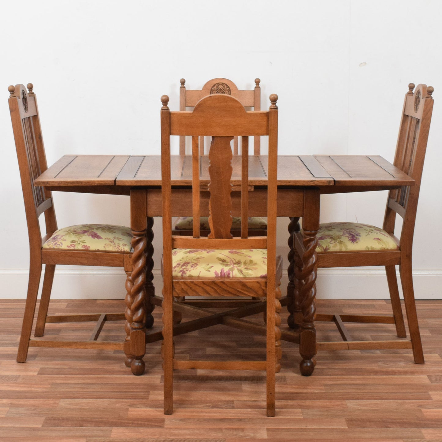 Barley Twist Table and Four Chairs