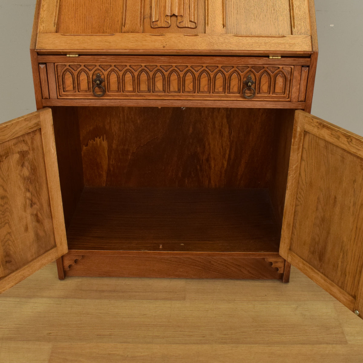 Lead-Glazed Bureau Bookcase