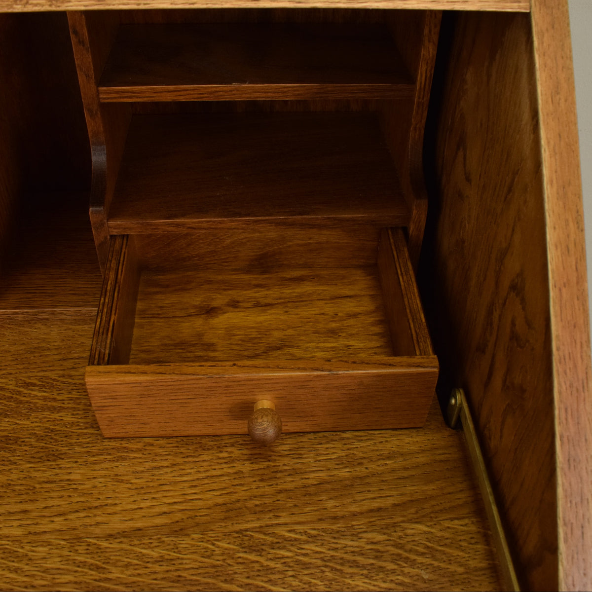 Lead-Glazed Bureau Bookcase