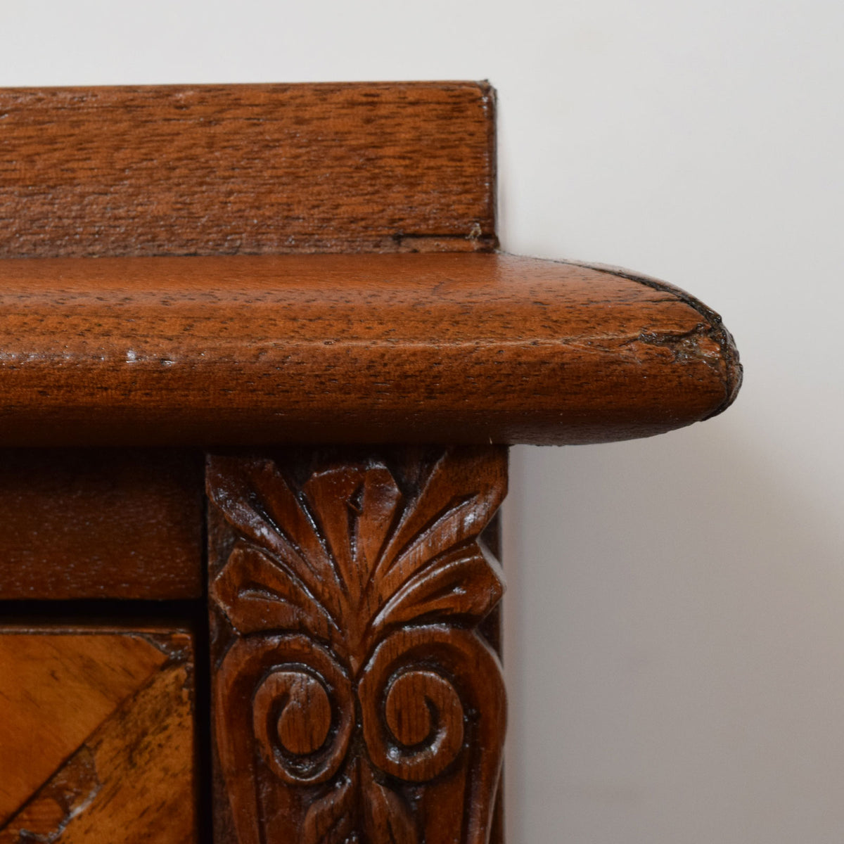 Carved Walnut Chest of Drawers