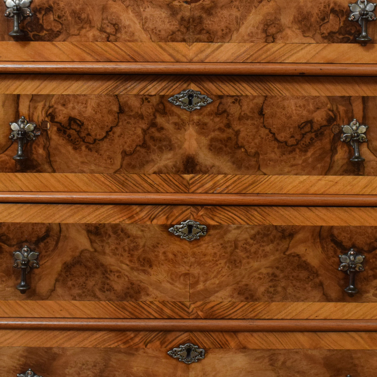 Carved Walnut Chest of Drawers