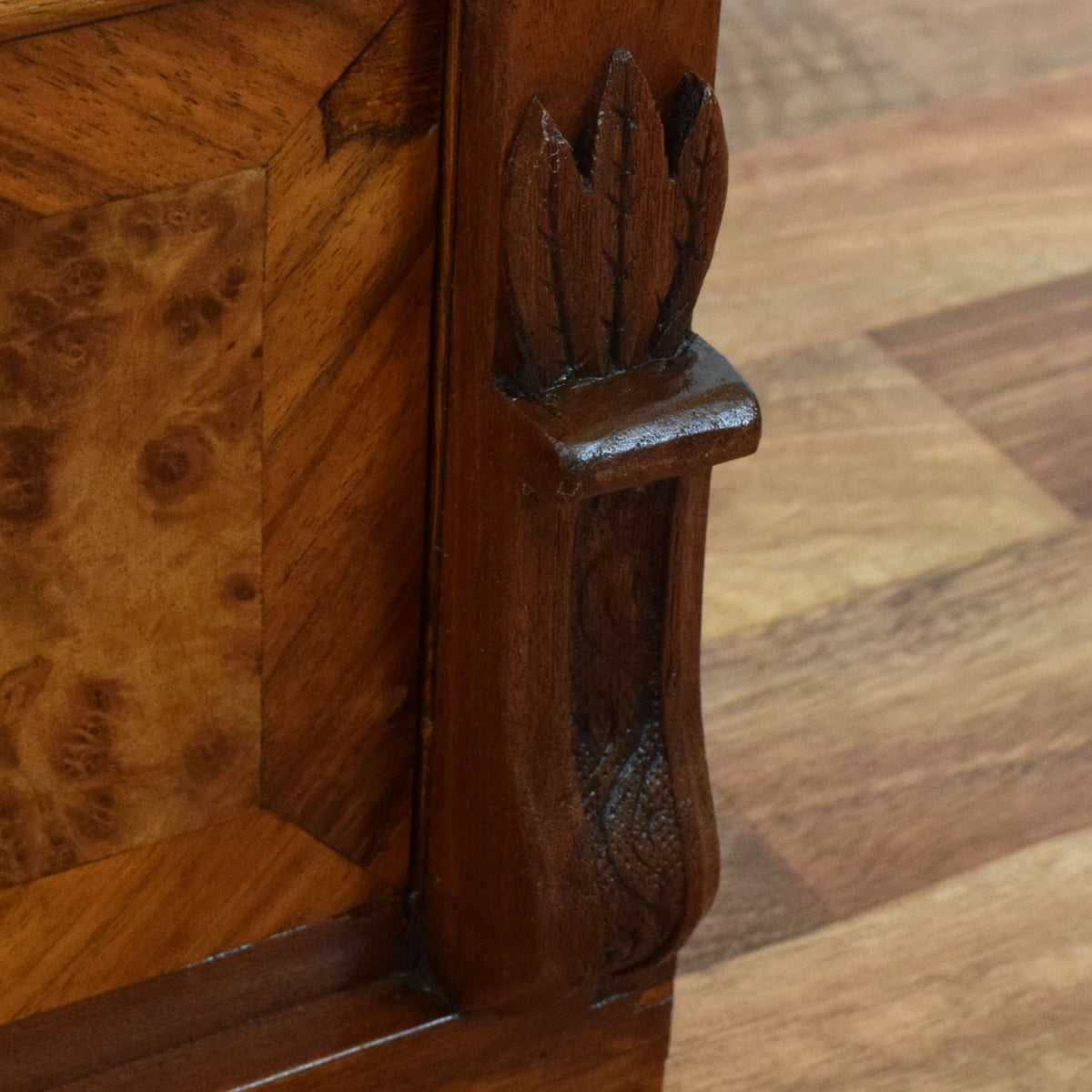 Carved Walnut Chest of Drawers