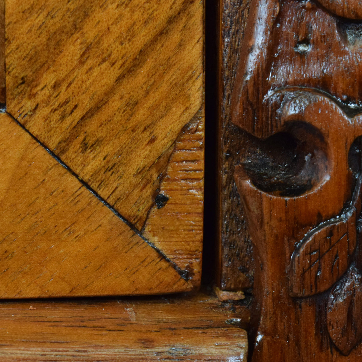 Carved Walnut Chest of Drawers