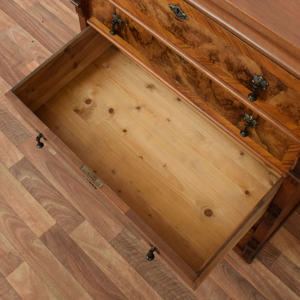 Carved Walnut Chest of Drawers