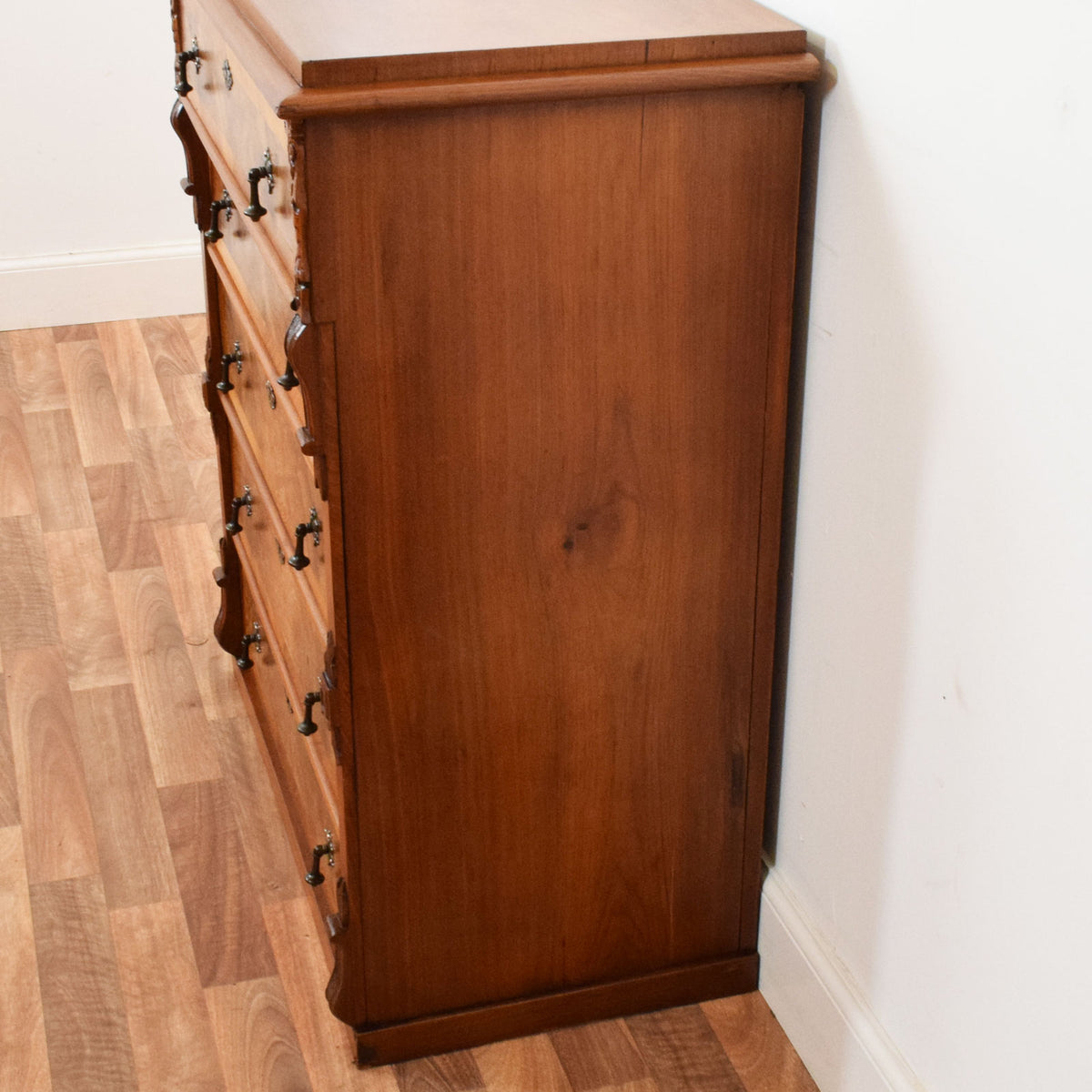 Carved Walnut Chest of Drawers