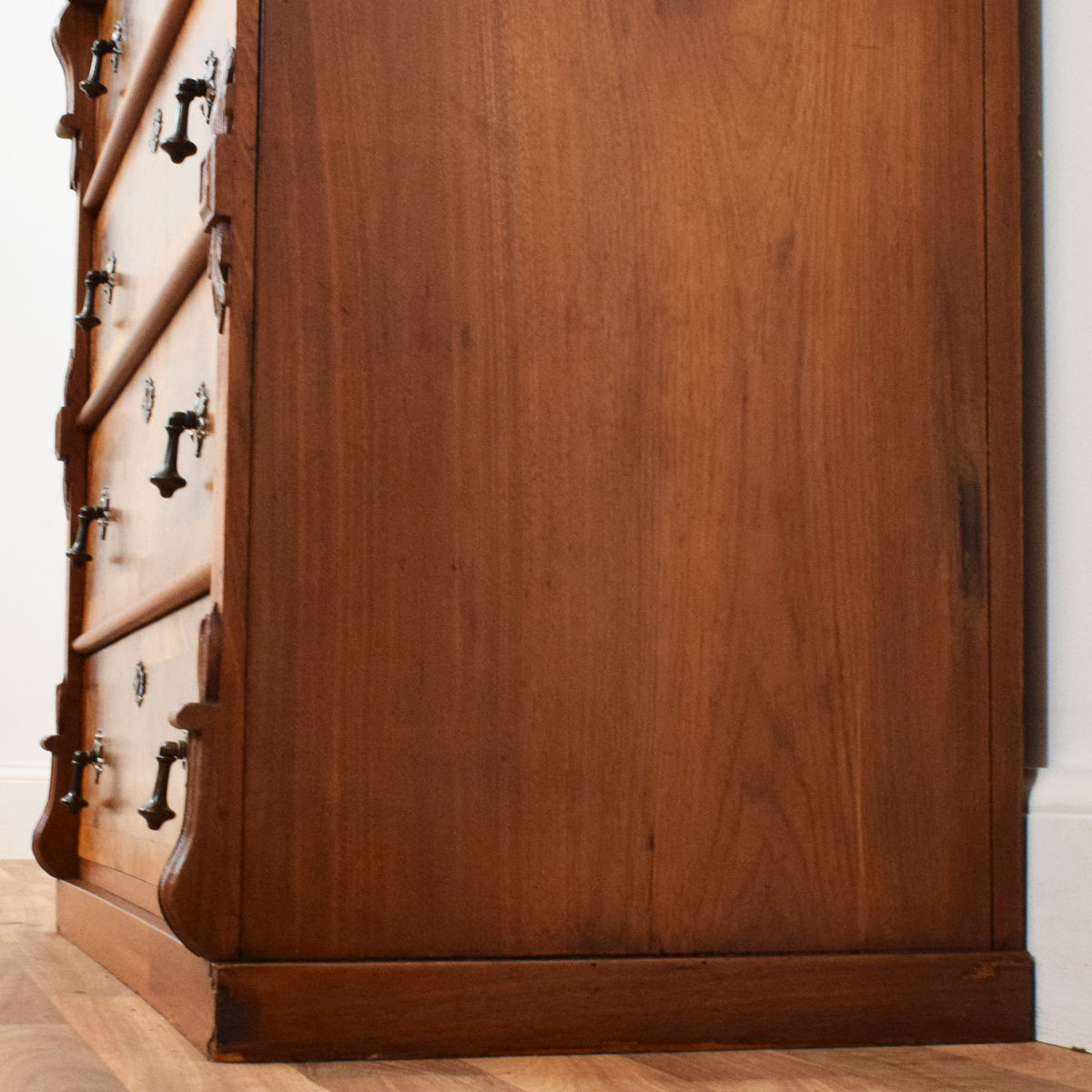 Carved Walnut Chest of Drawers
