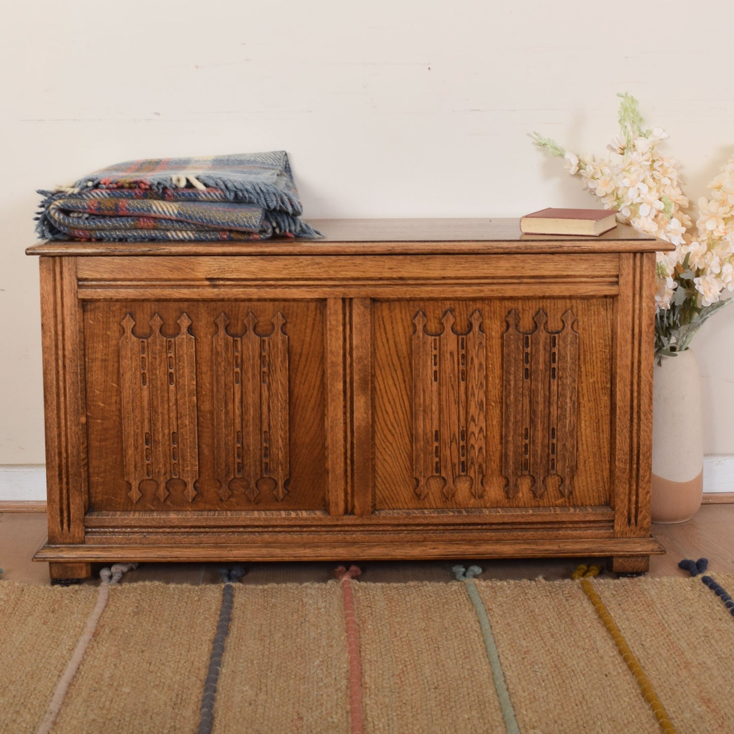 Oak Blanket Box