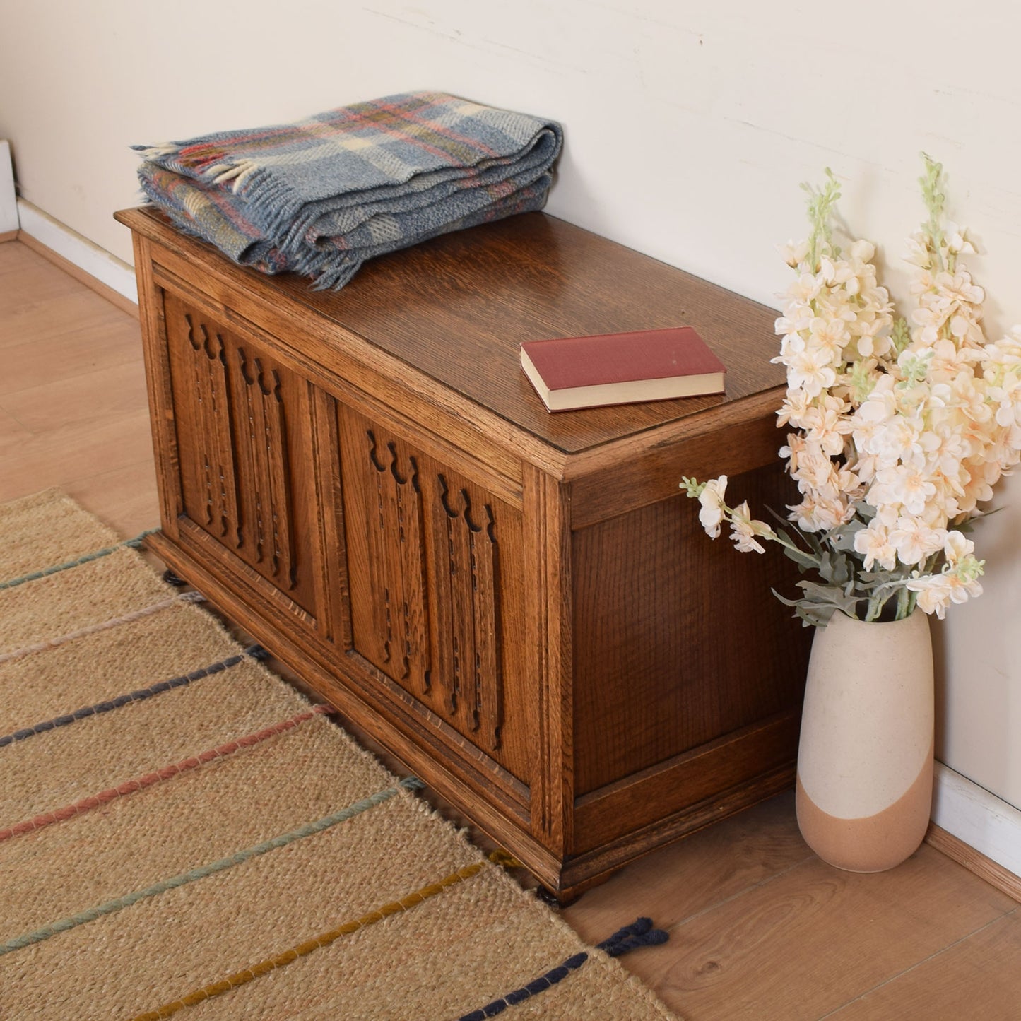 Oak Blanket Box