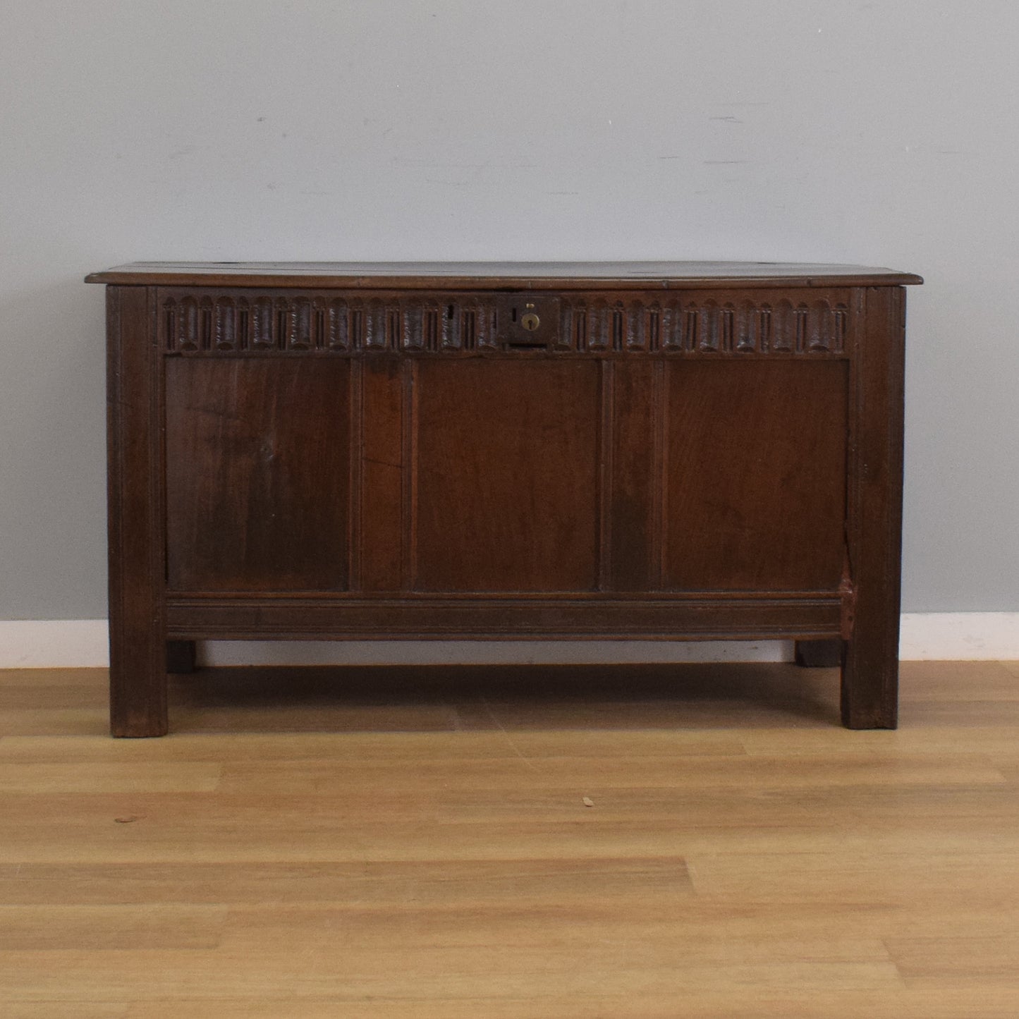Solid Oak Antique Coffer