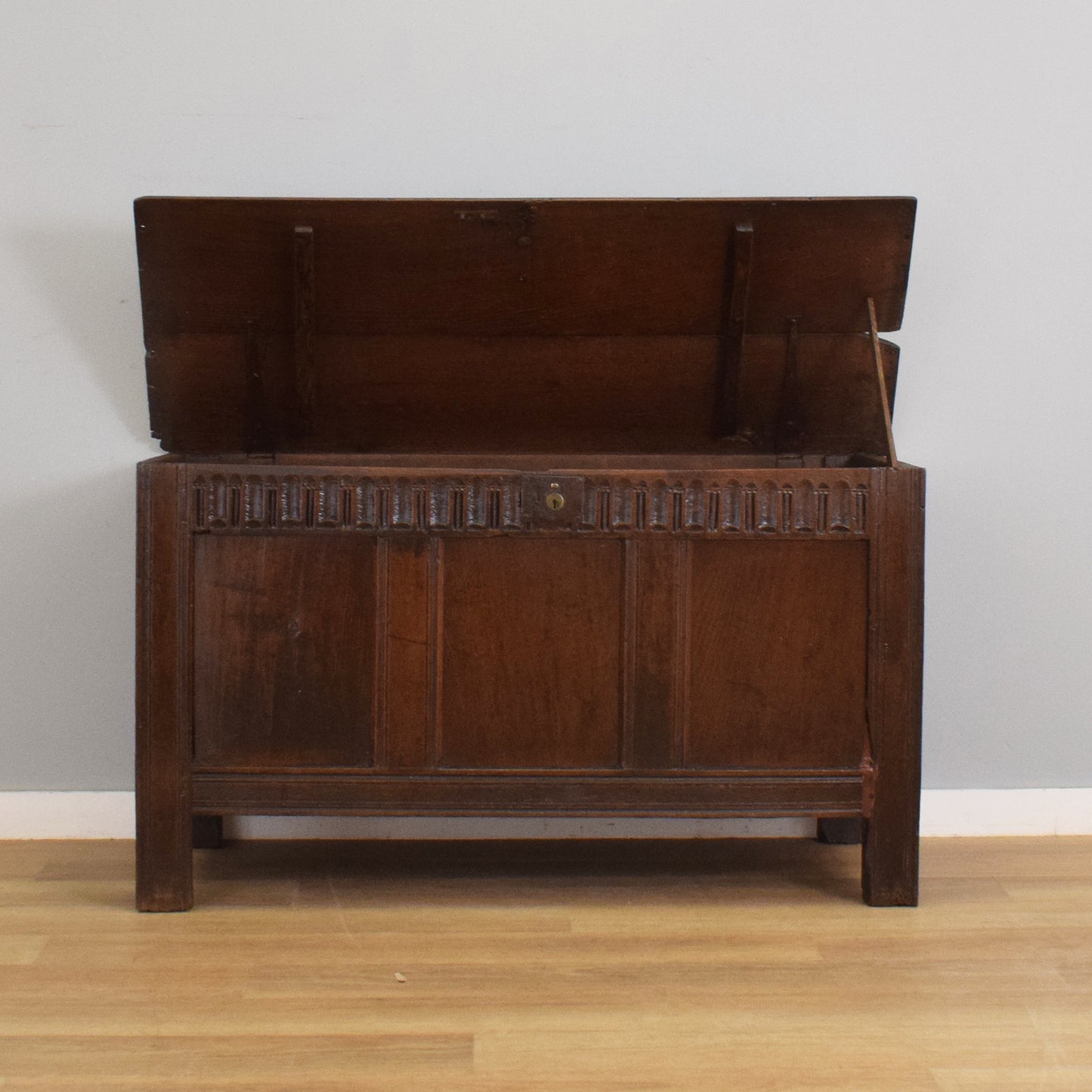Solid Oak Antique Coffer