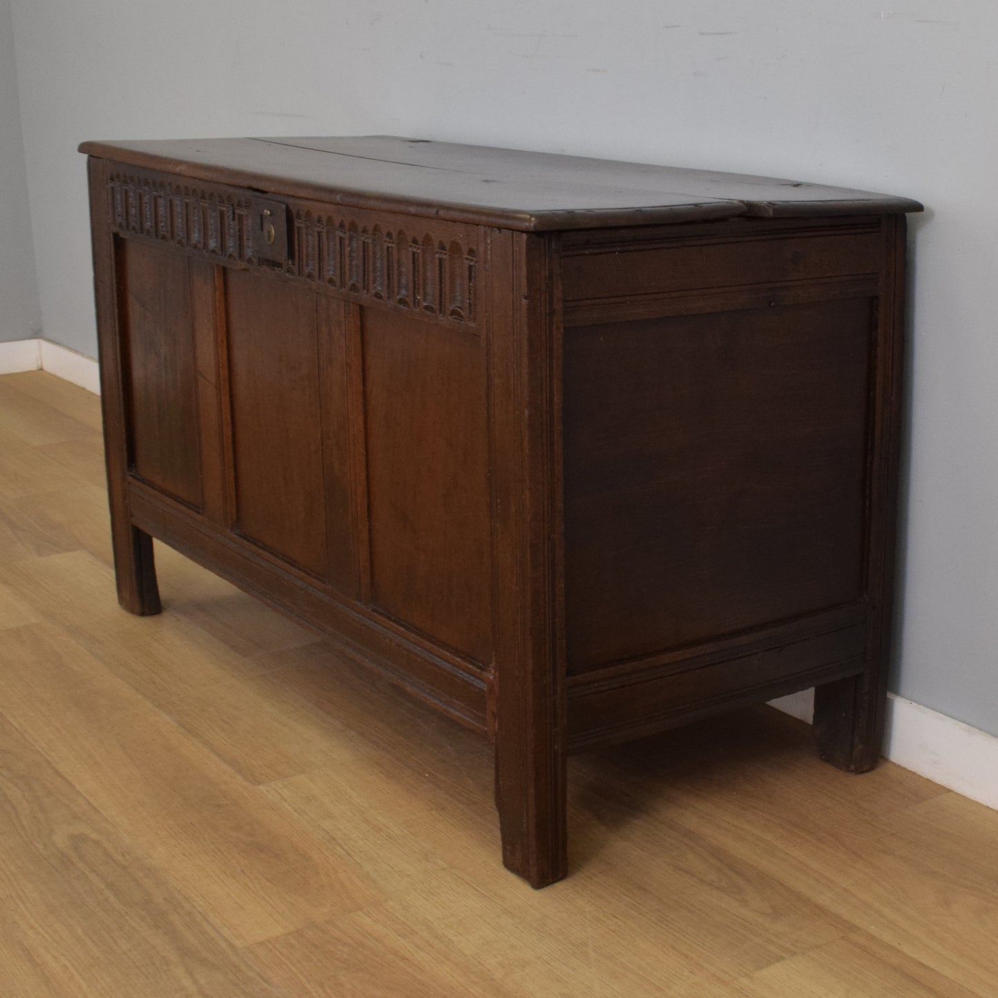 Solid Oak Antique Coffer