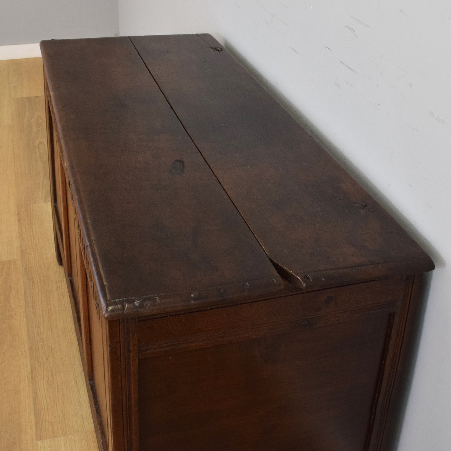 Solid Oak Antique Coffer