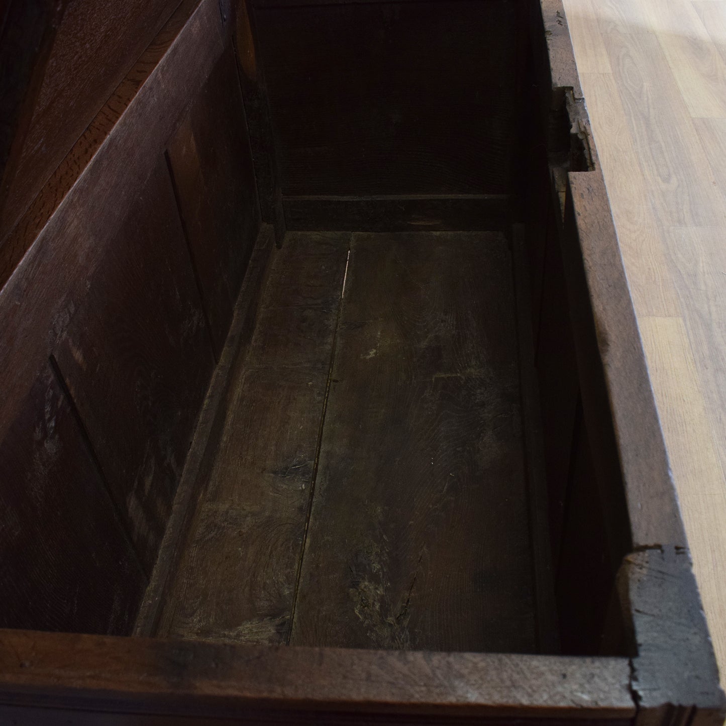 Solid Oak Antique Coffer