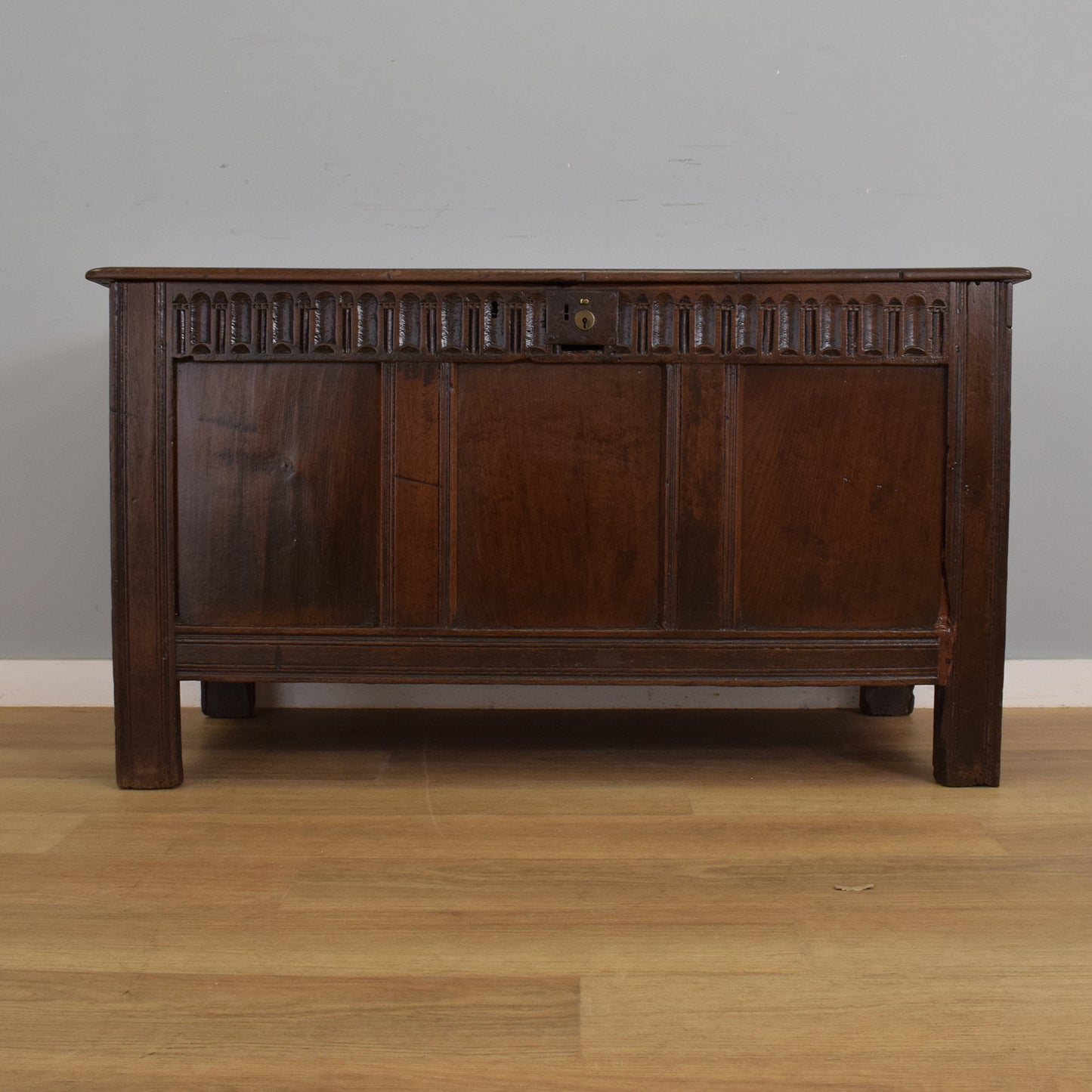 Solid Oak Antique Coffer