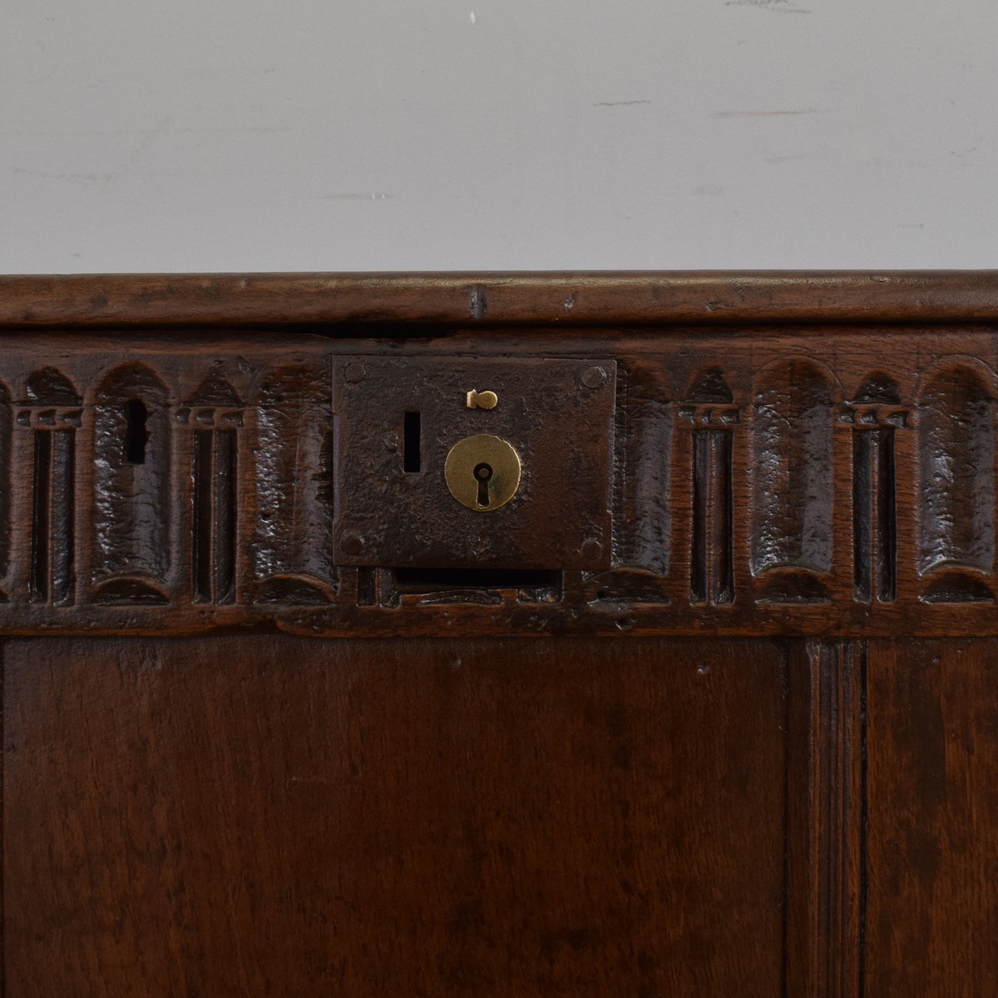 Solid Oak Antique Coffer