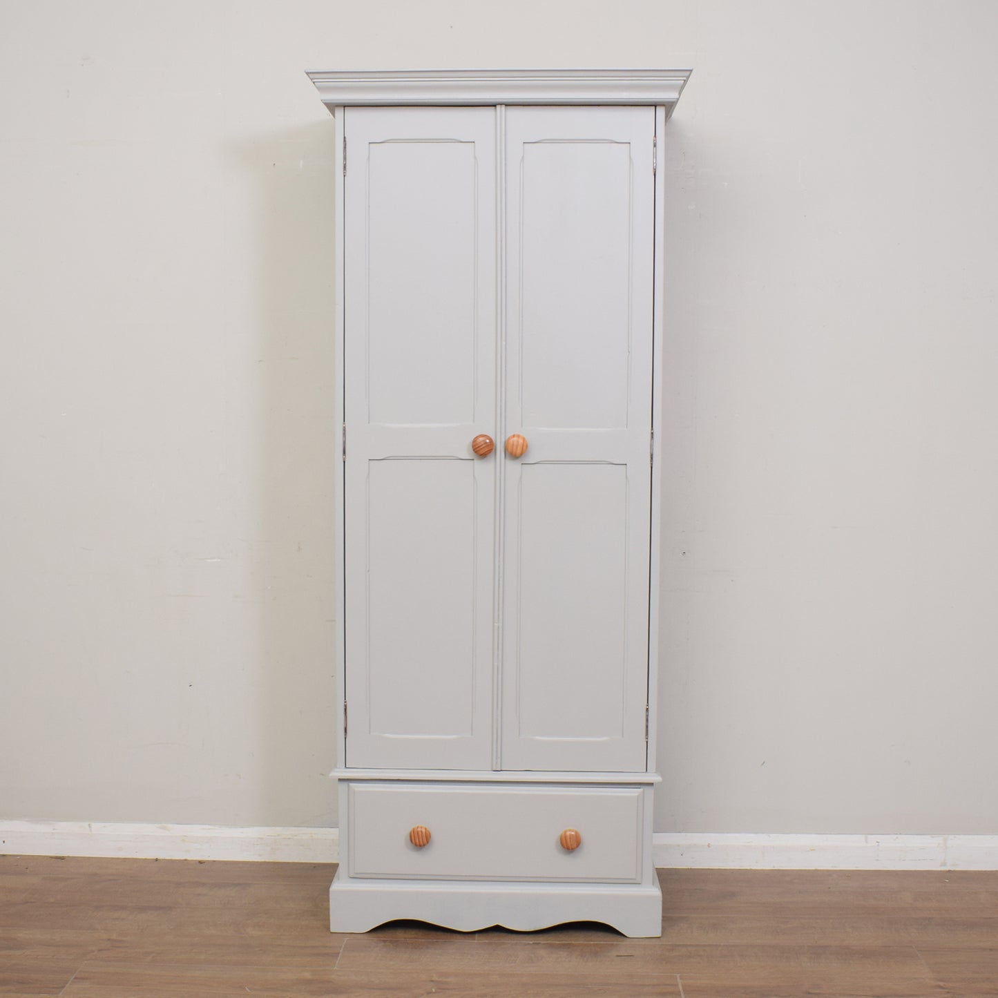 Painted Pine Double Wardrobe