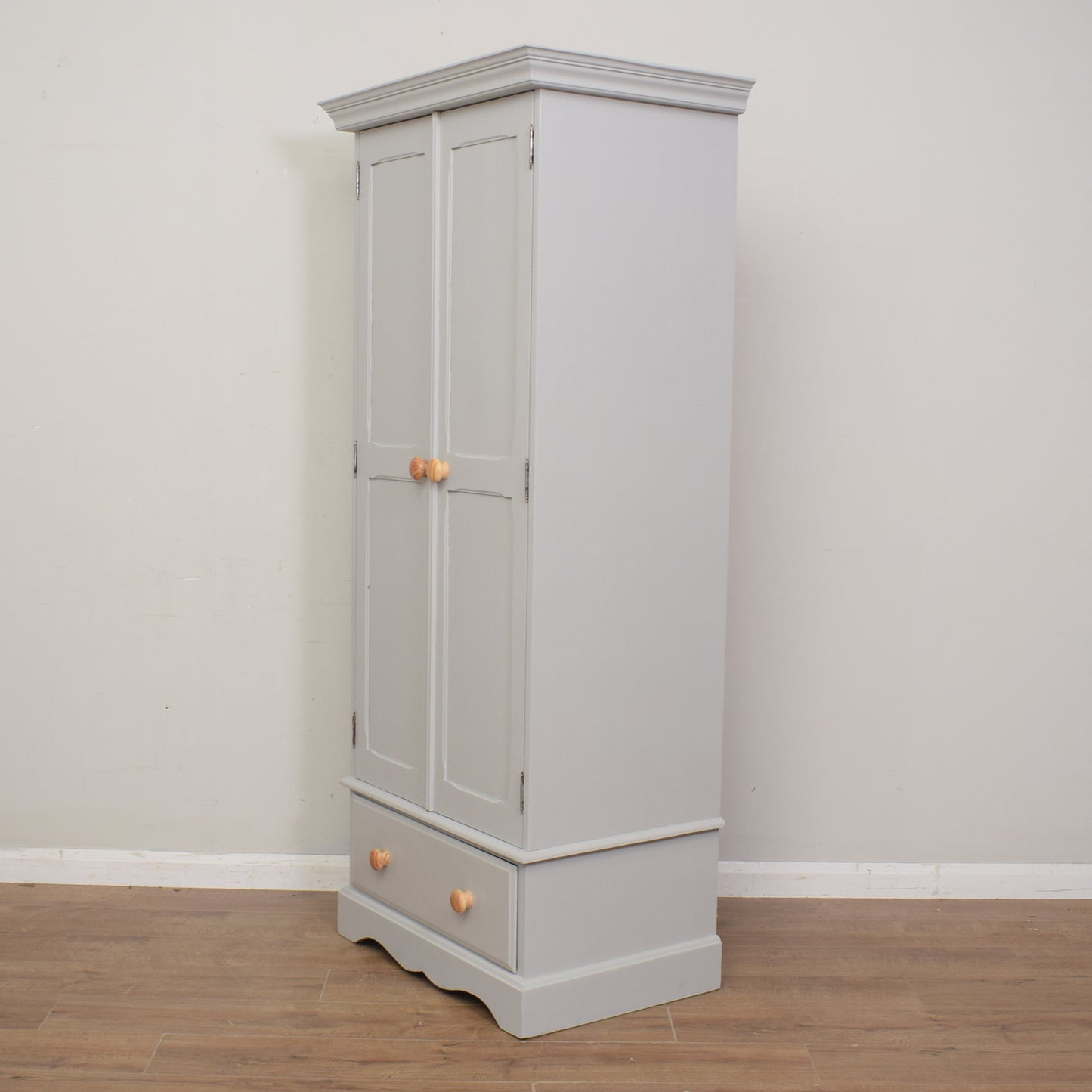 Painted Pine Double Wardrobe