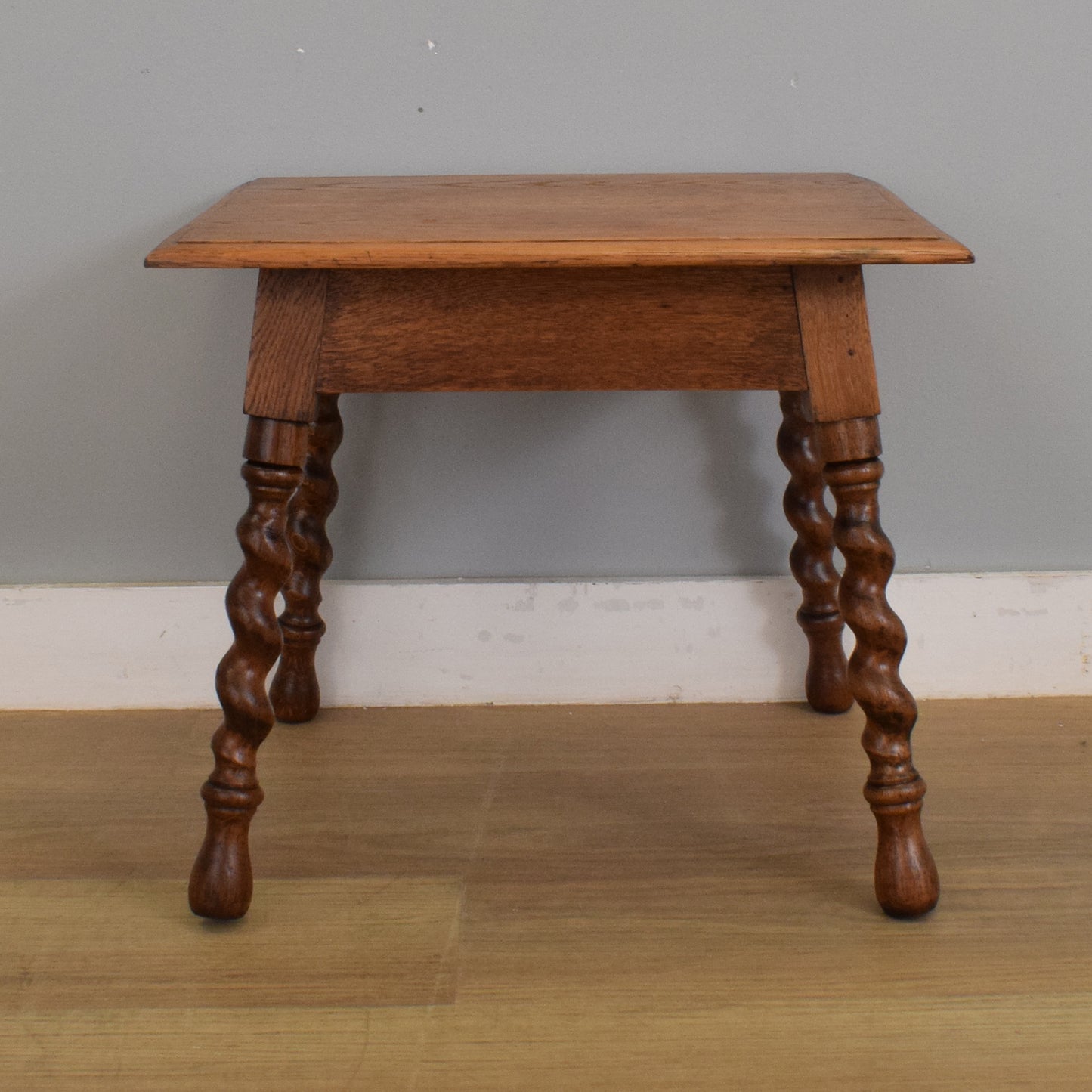 Oak Barley-Twist Side Table