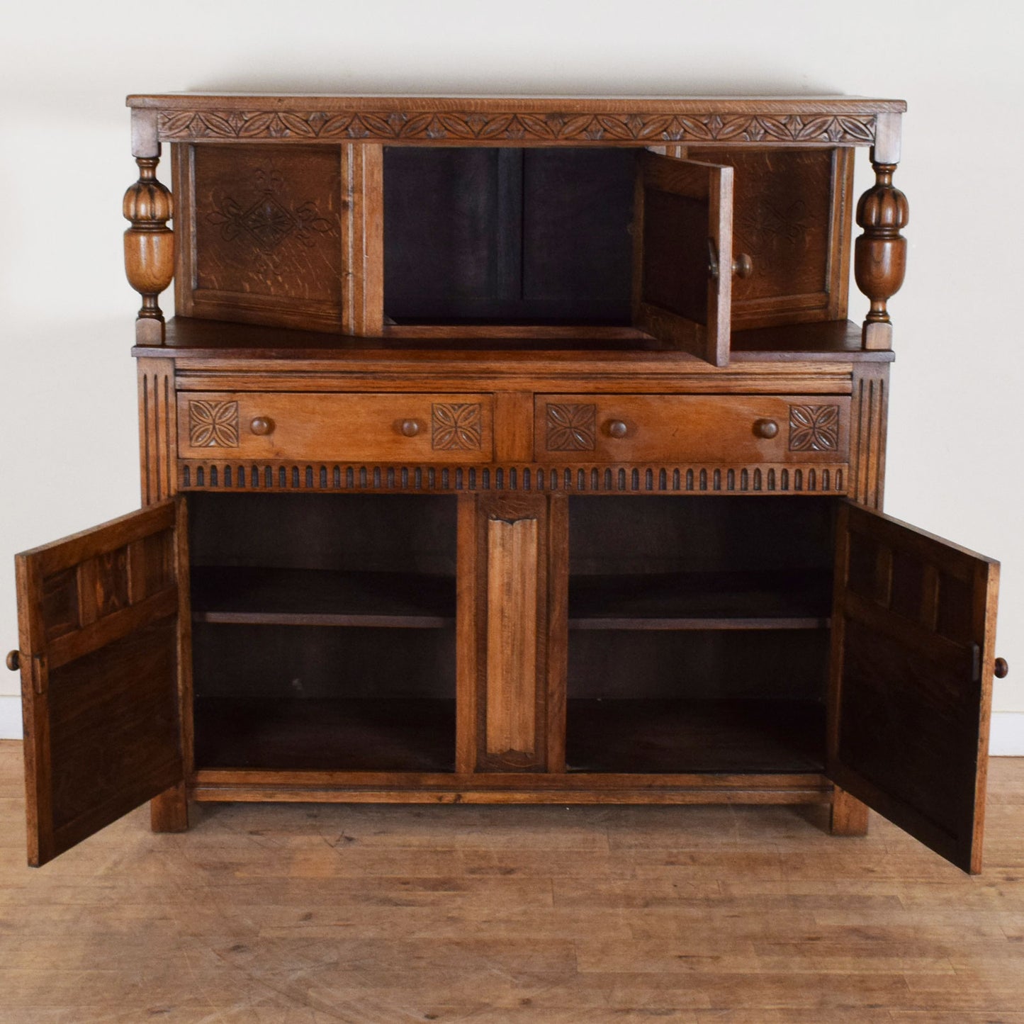 Carved Court Cabinet