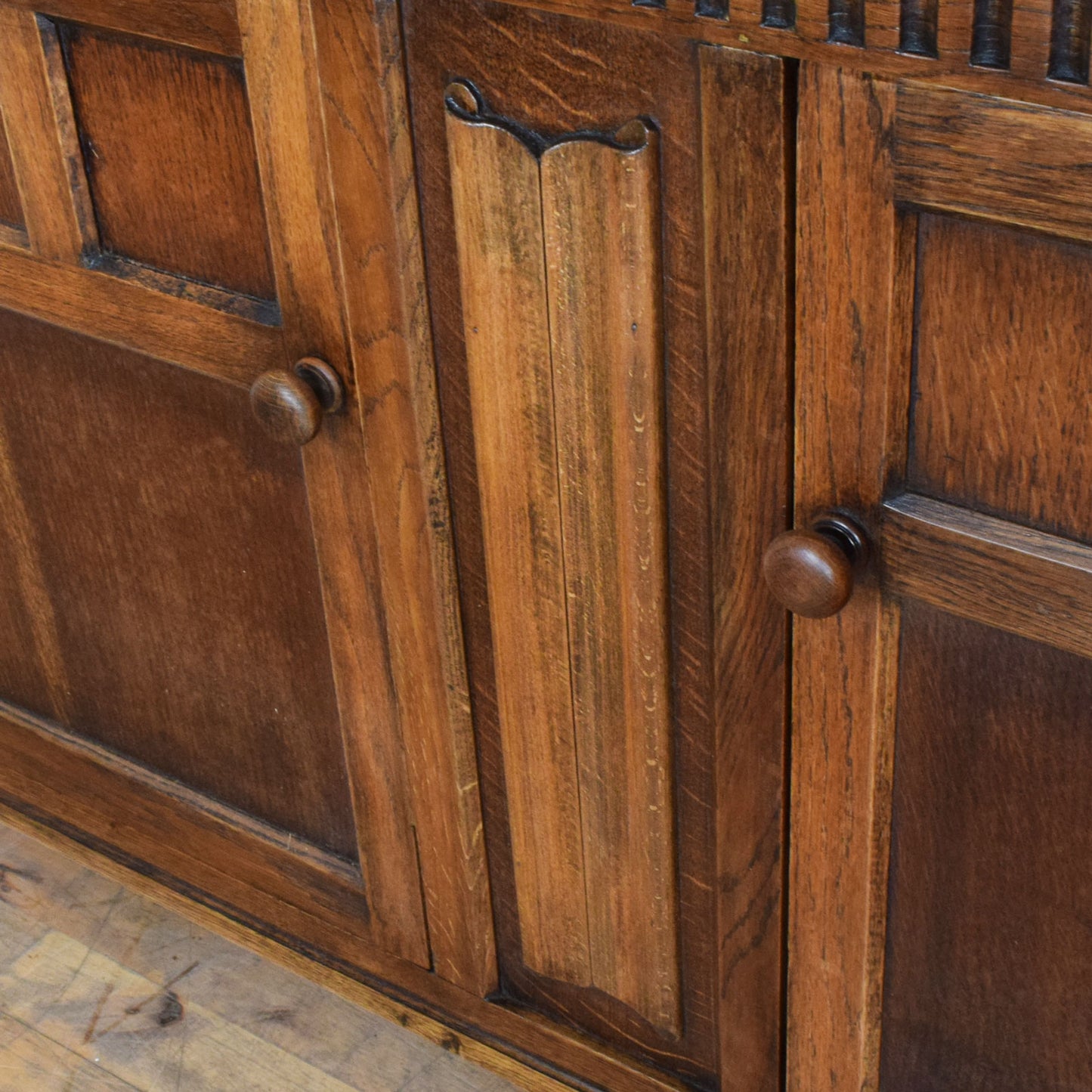 Carved Court Cabinet