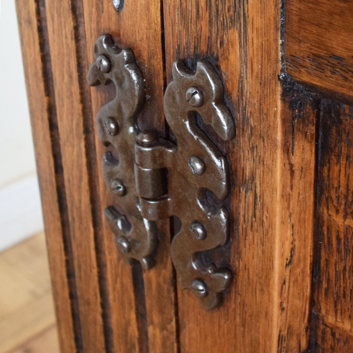 Carved Court Cabinet