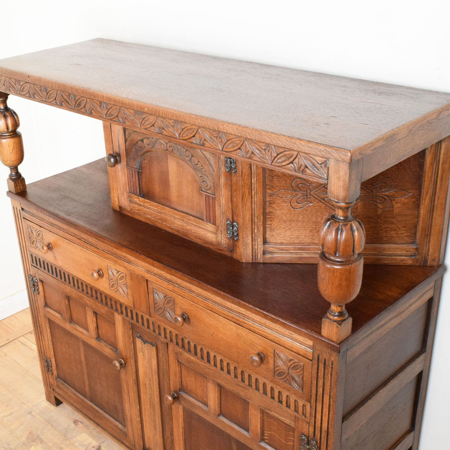 Carved Court Cabinet