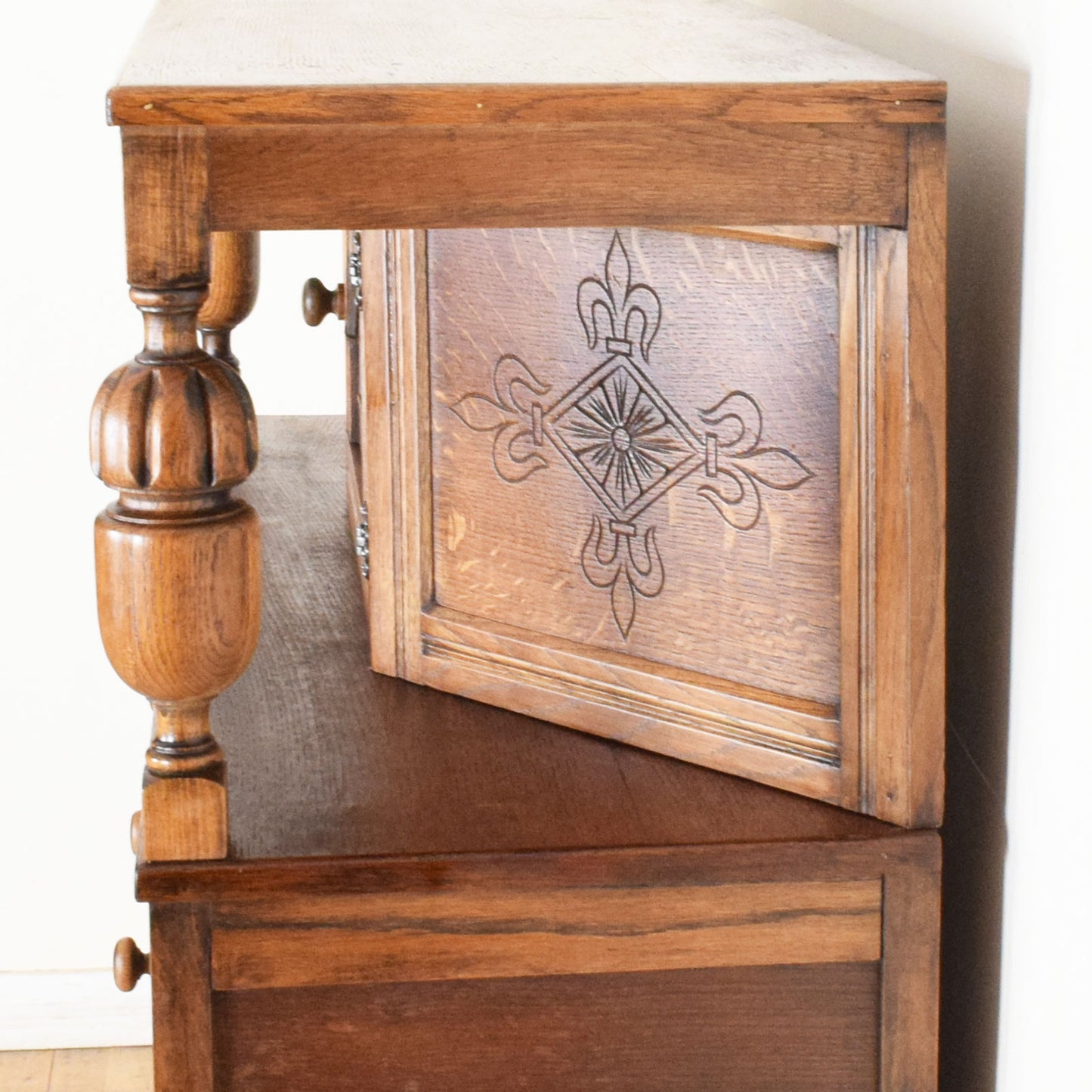 Carved Court Cabinet