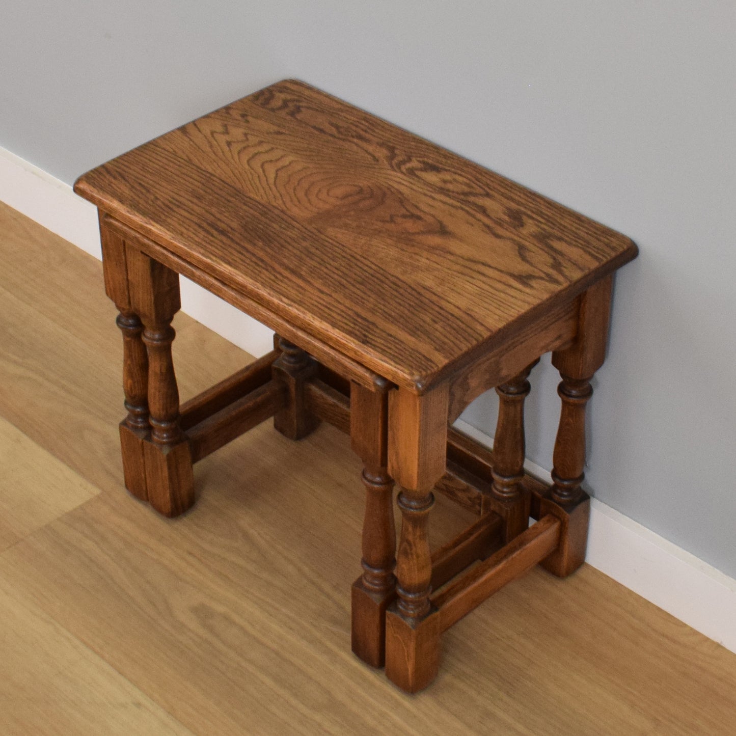 Oak Nest of Two Tables