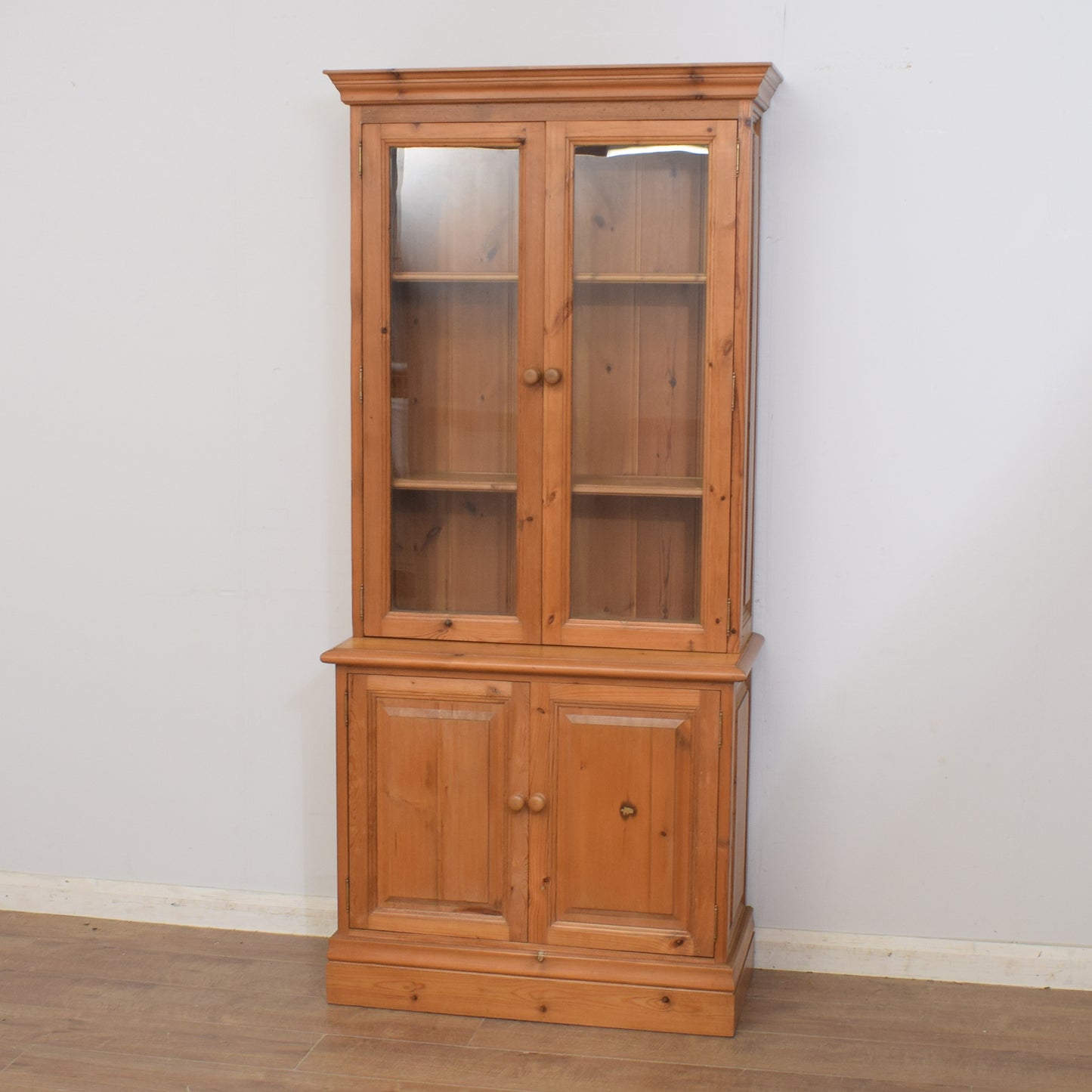 Pine Display Cabinet