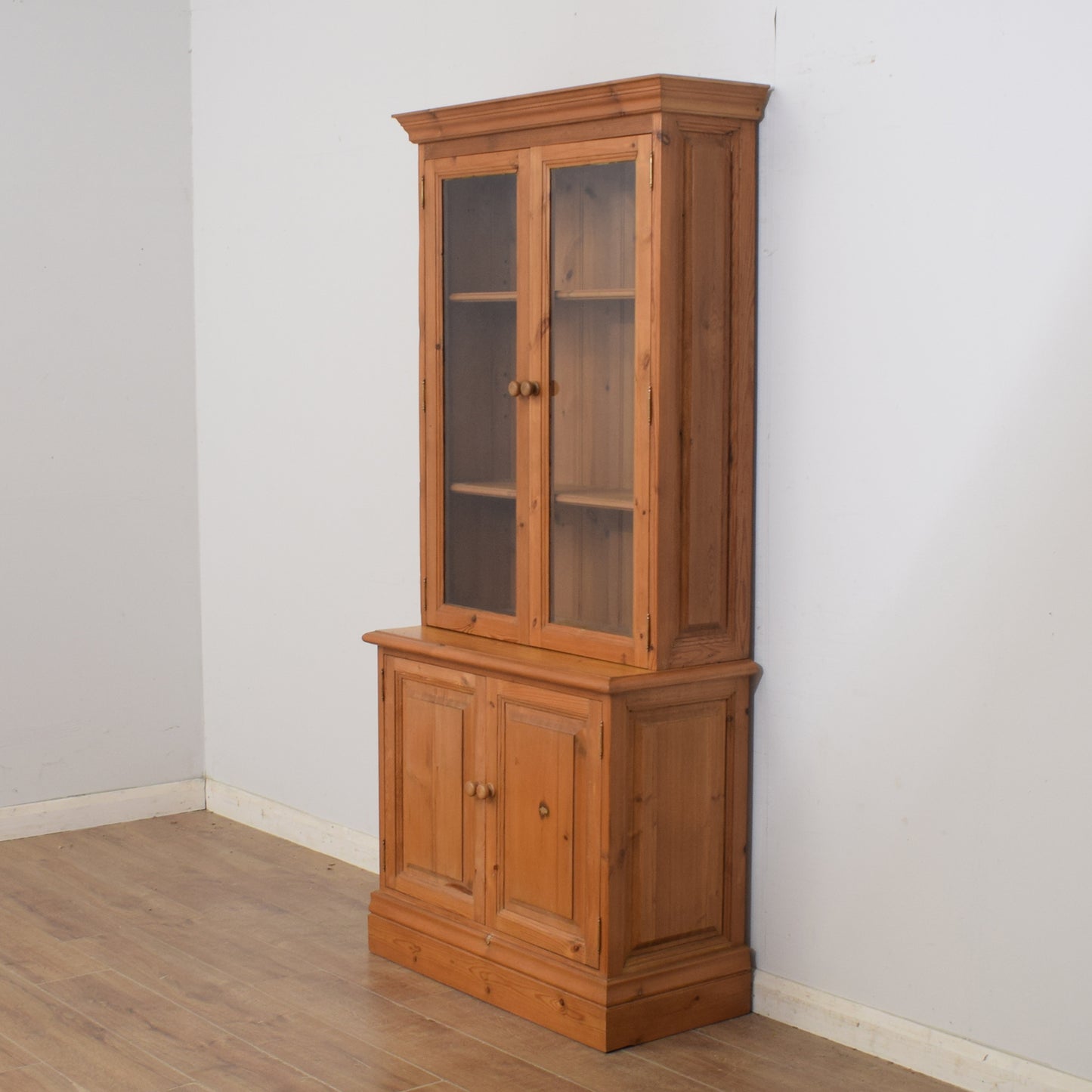 Pine Display Cabinet