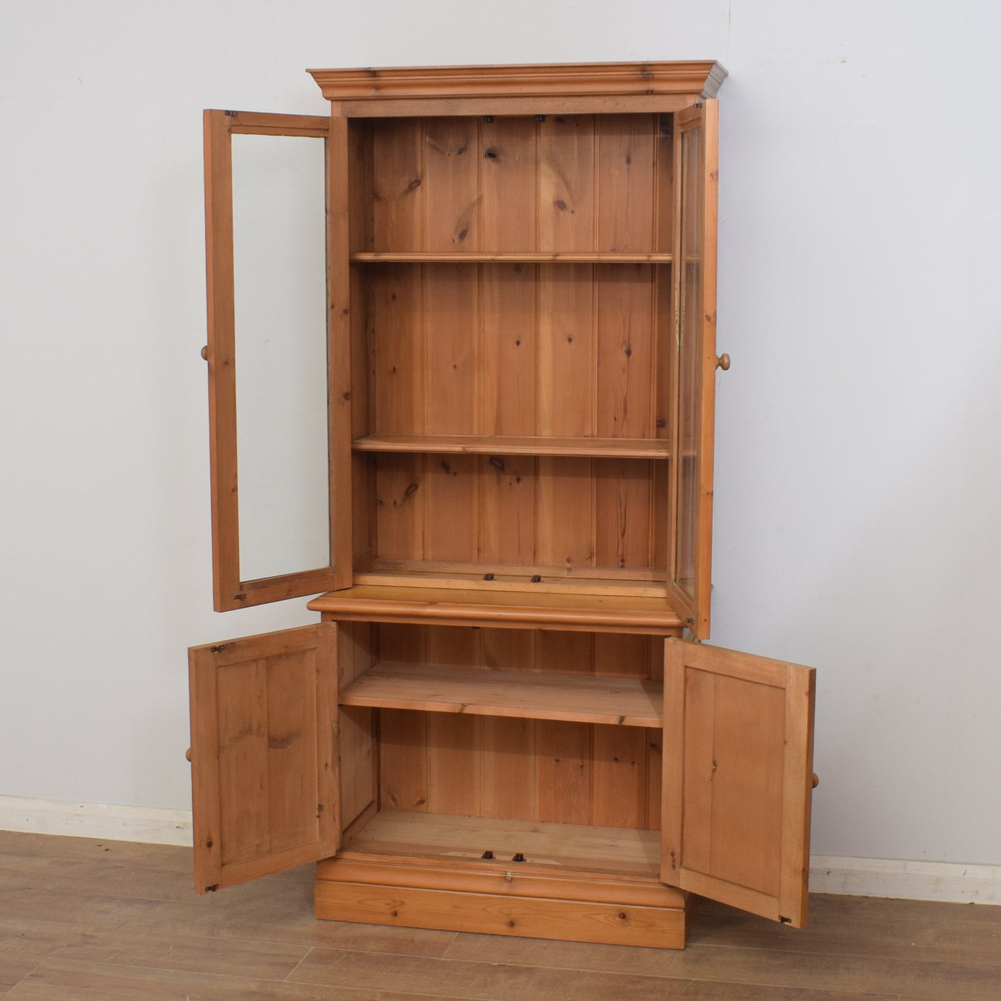 Pine Display Cabinet