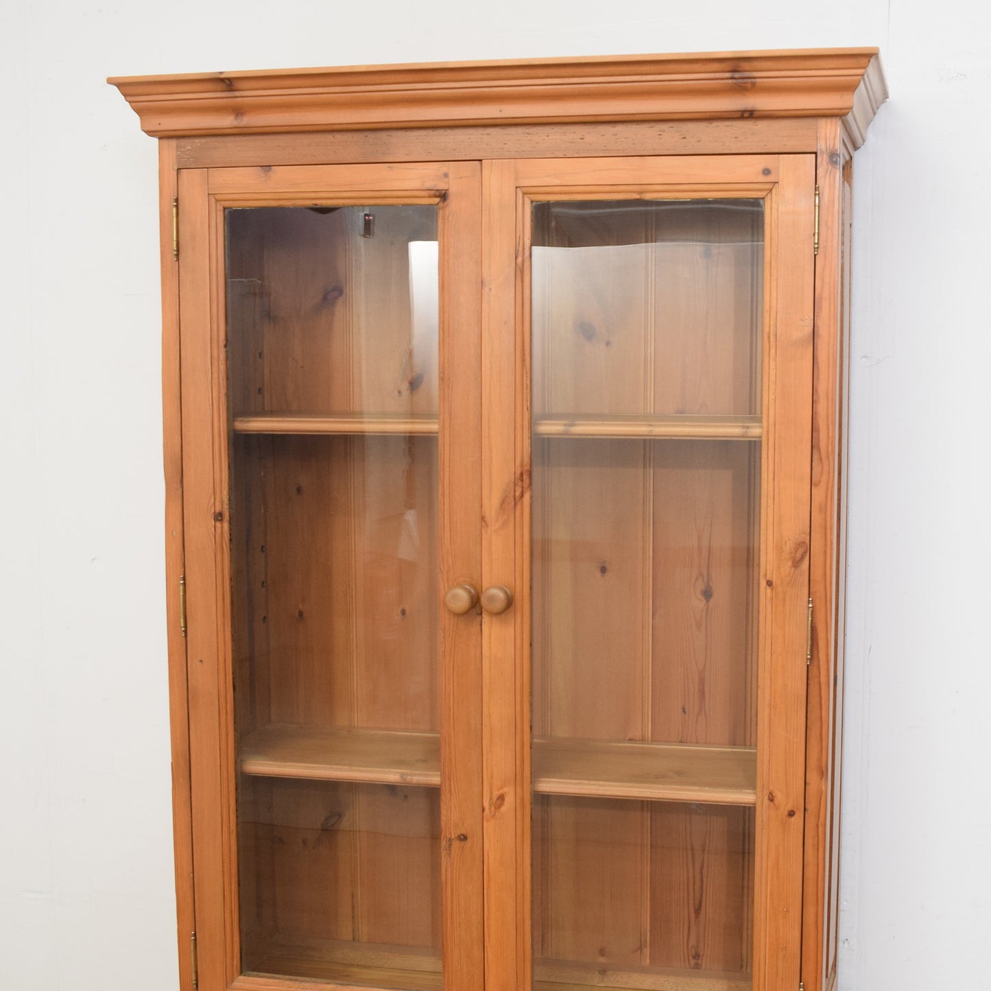 Pine Display Cabinet