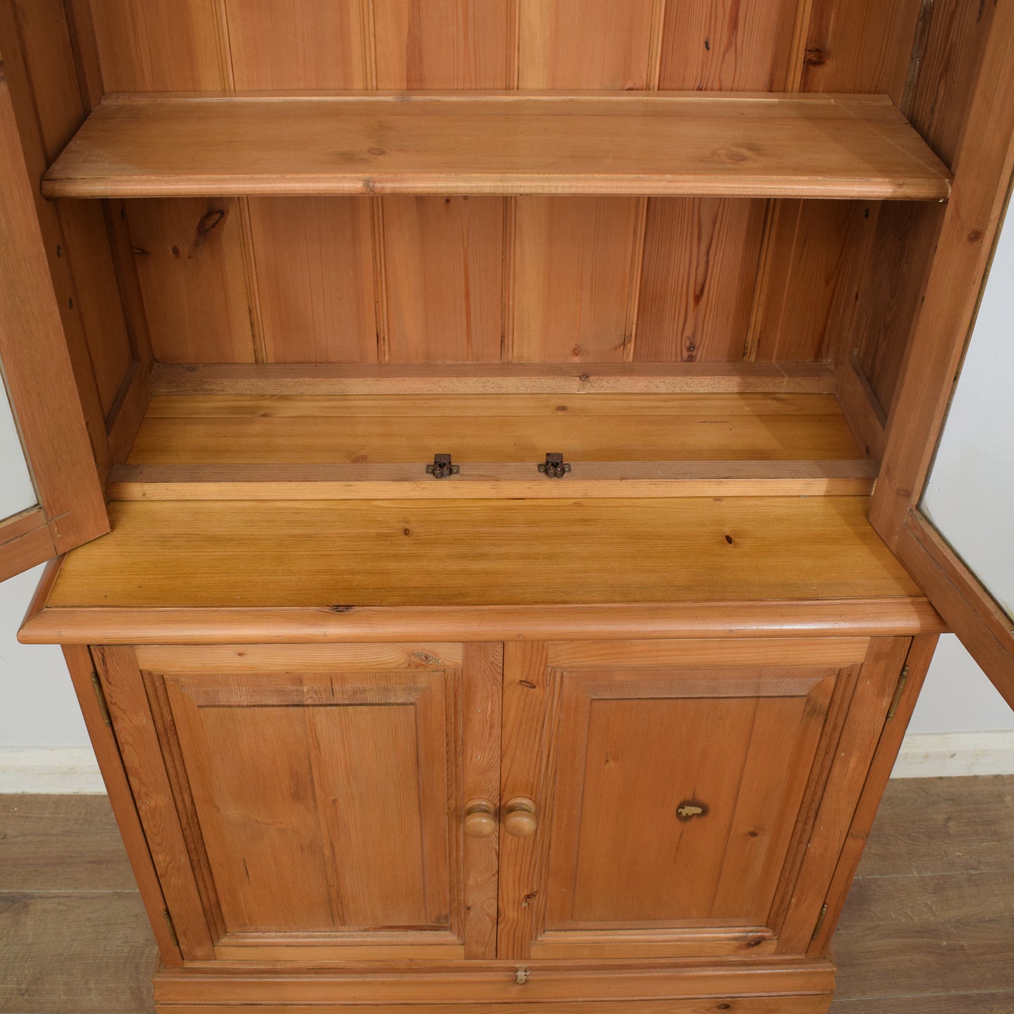 Pine Display Cabinet