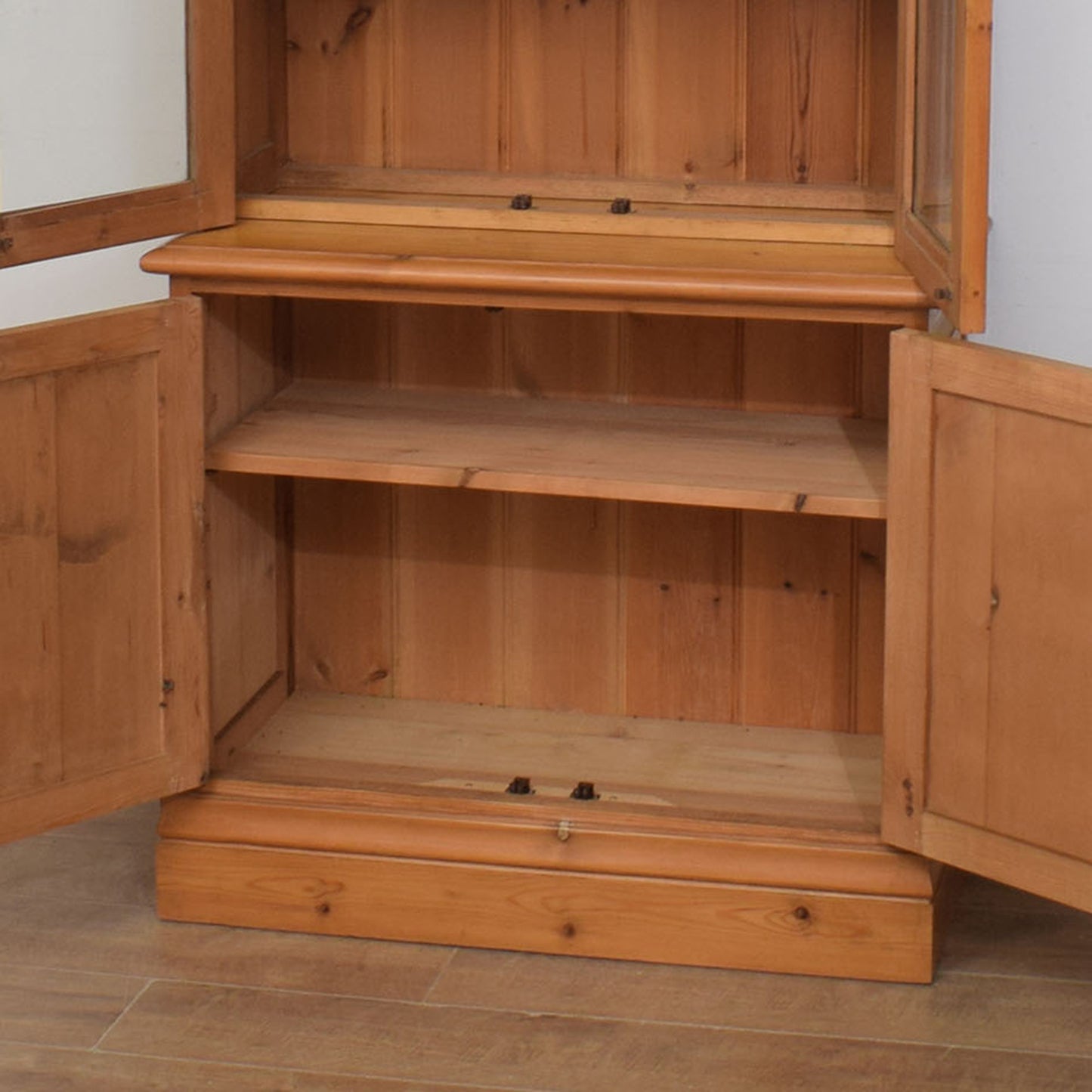 Pine Display Cabinet