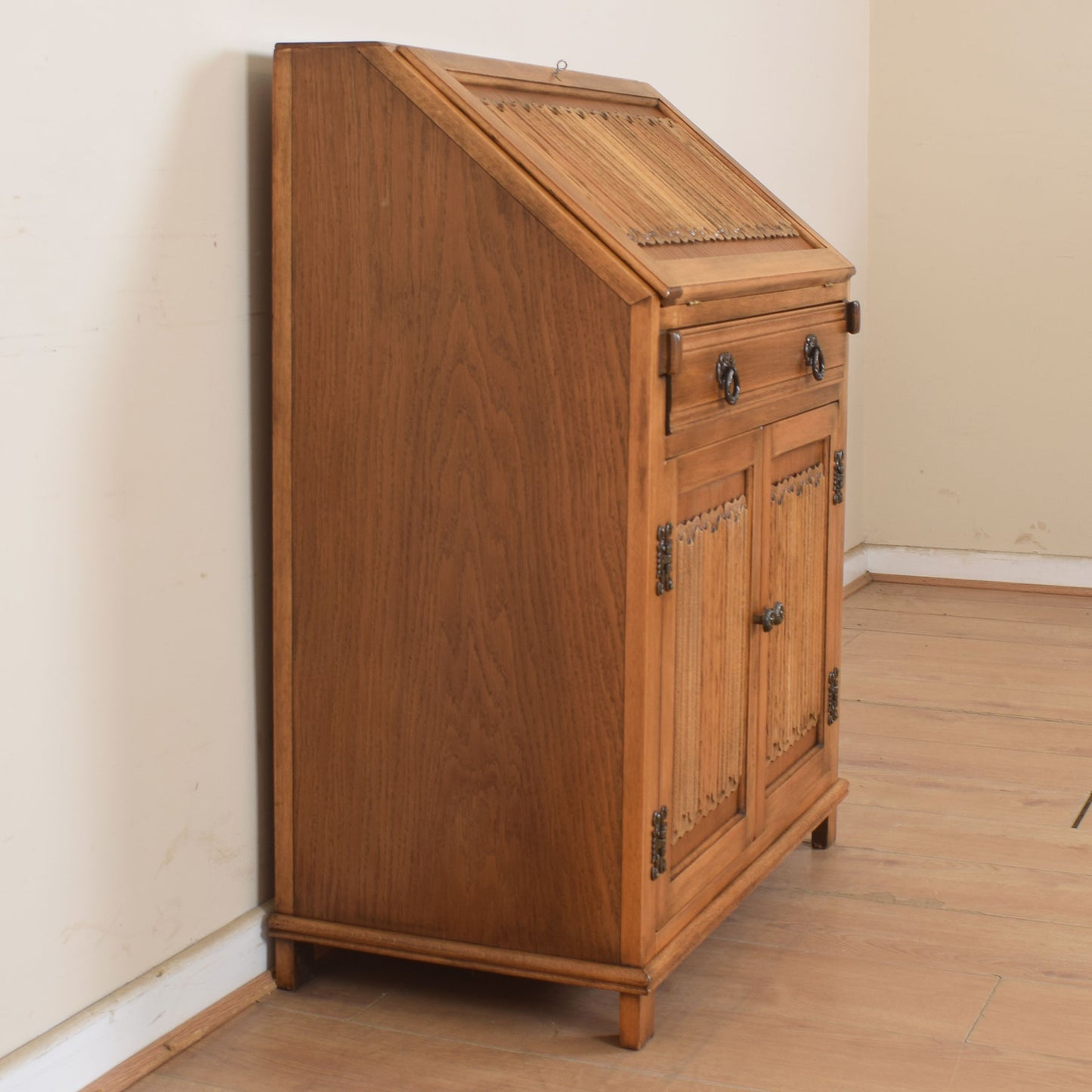 Old Charm Linenfold Bureau