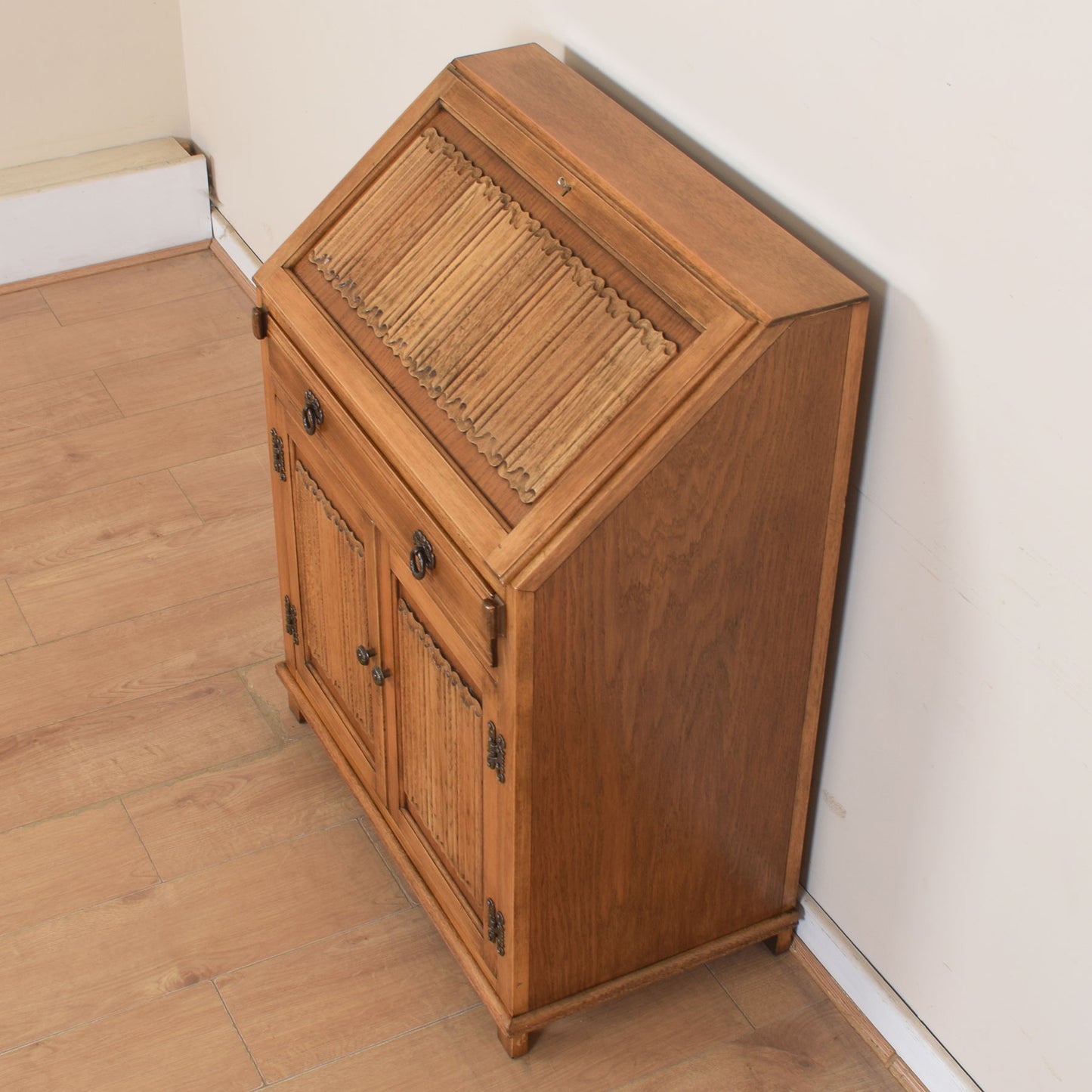 Old Charm Linenfold Bureau